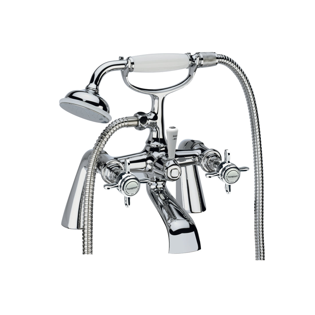 Tavistock Varsity Deck Mouned Bath Shower Mixer - Chrome