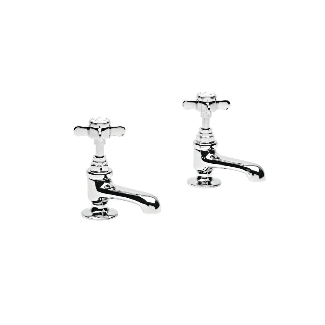 Tavistock Varsity Basin Taps (Pair) - Chrome