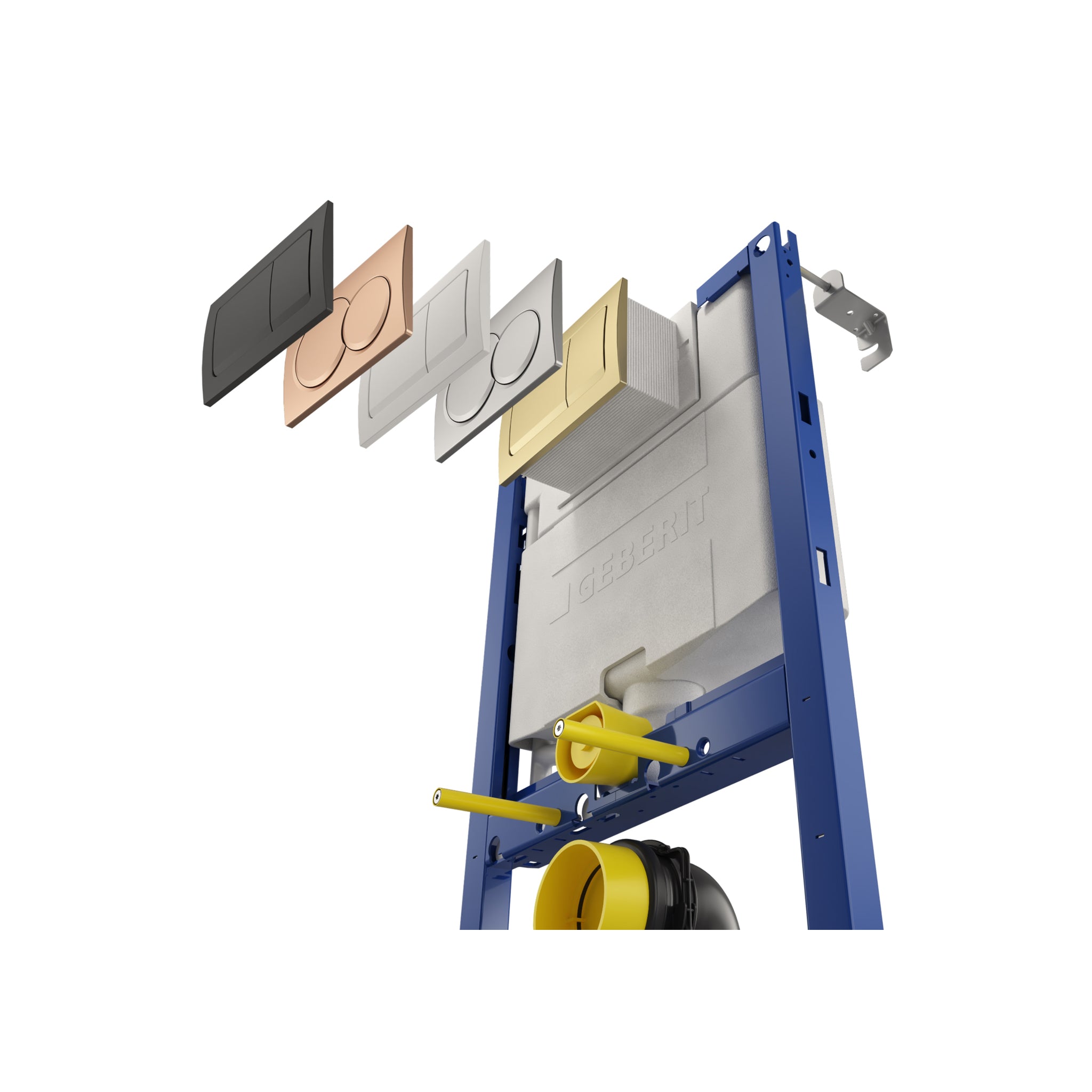 Geberit Duofix 112cm WC Frame with Alpha Concealed Cistern for Wall-hung WC