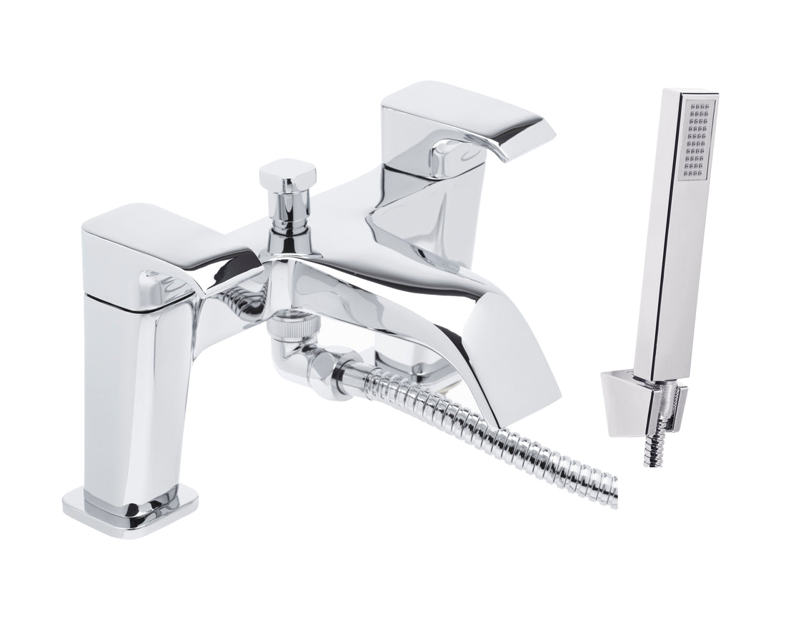 Tavistock Adapt Deck Mounted Bath Shower Mixer - Chrome