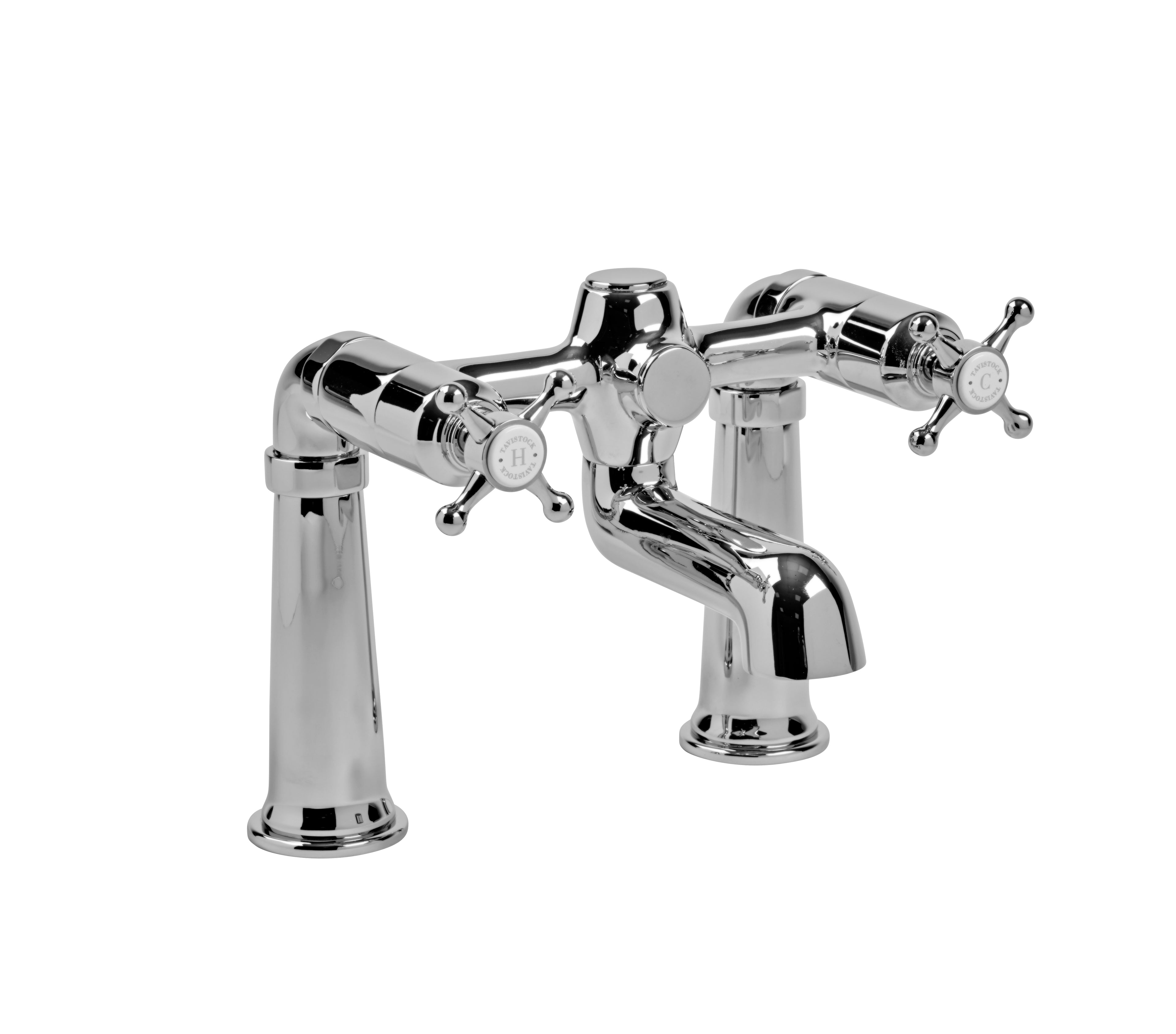 Tavistock Ashmore Pillar Mounted Bath Filler - Chrome
