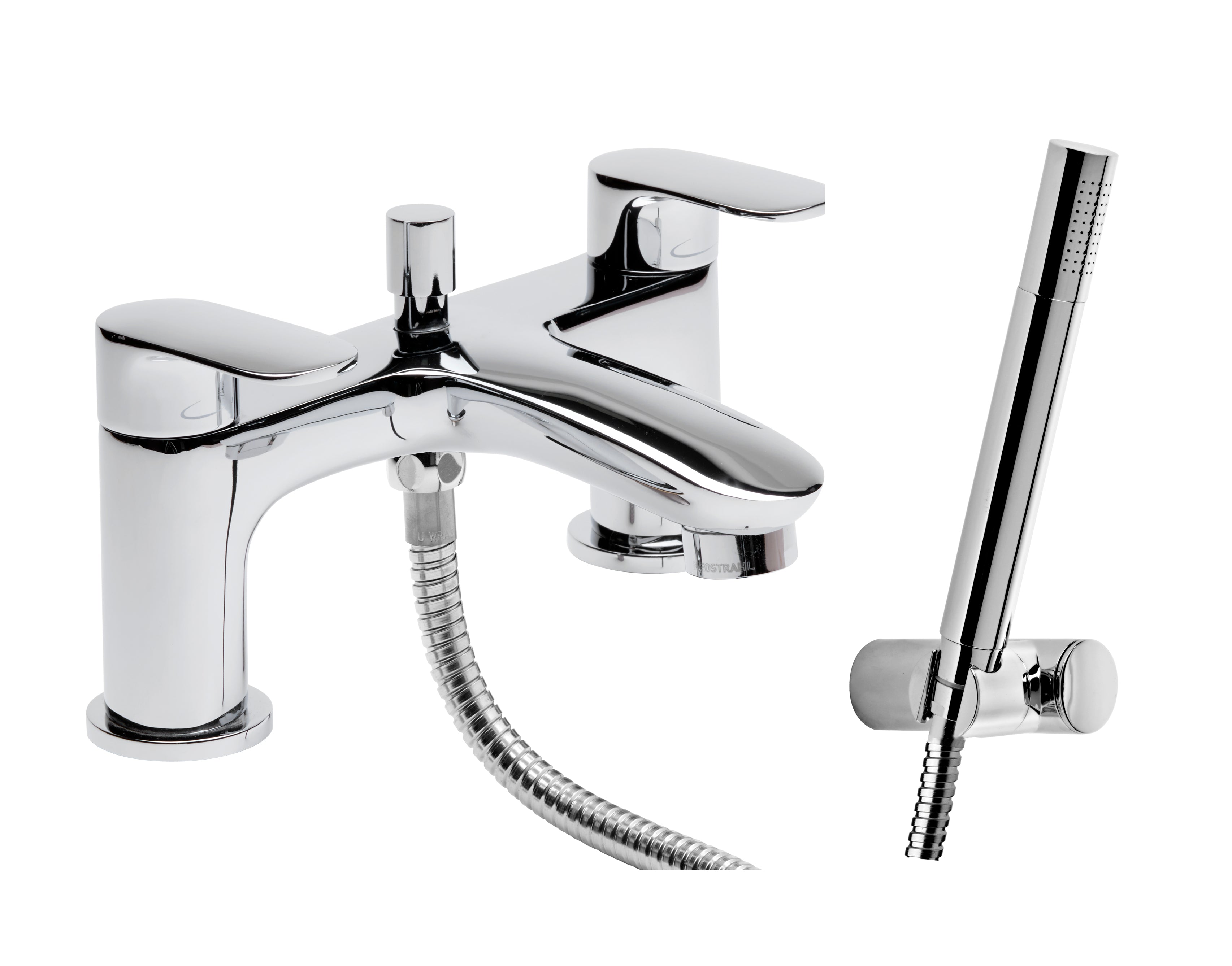Tavistock Avid Deck Mounted Bath Shower Mixer - Chrome