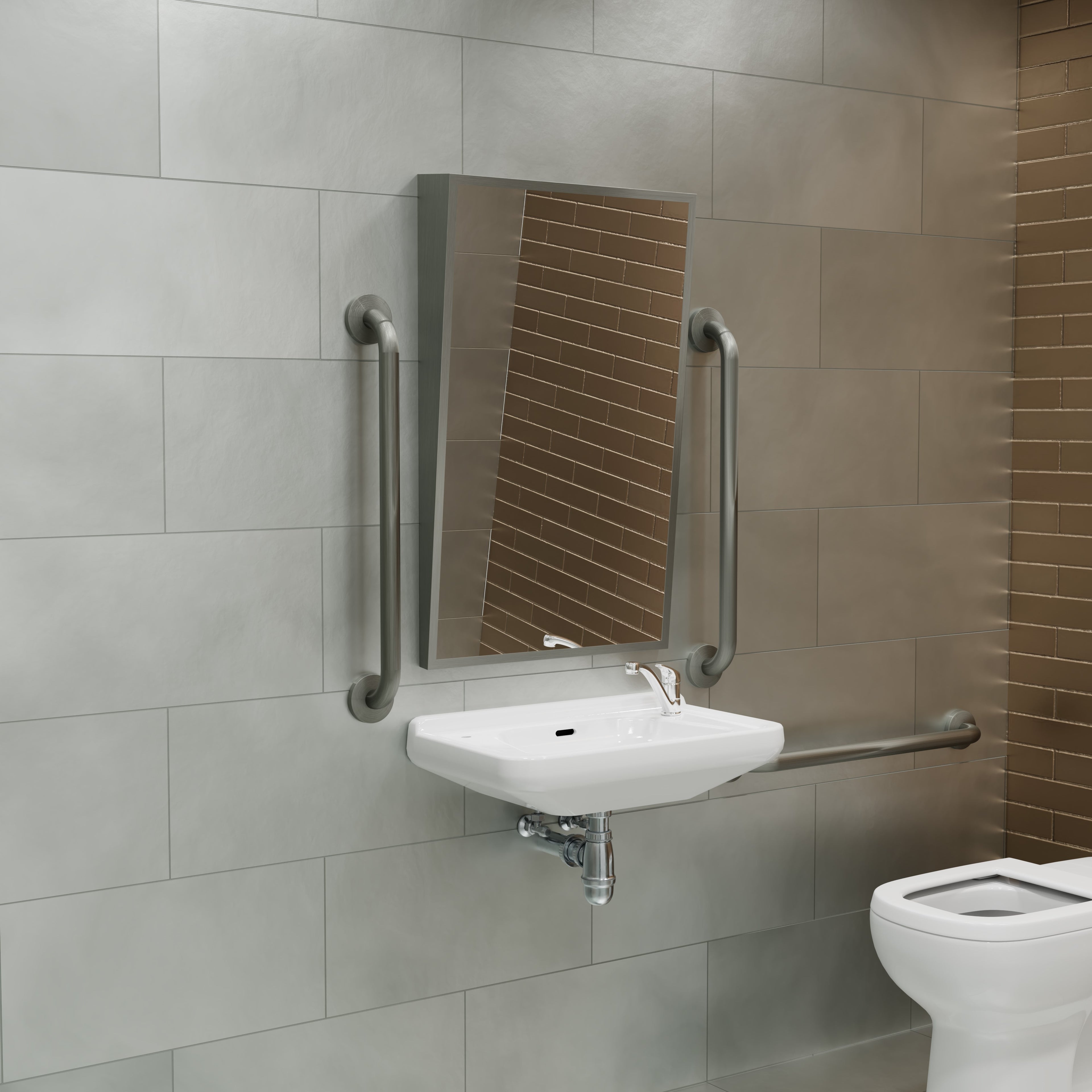 Origins Living Docklands Inclusive Angled Mirror 50 - 50x80cm