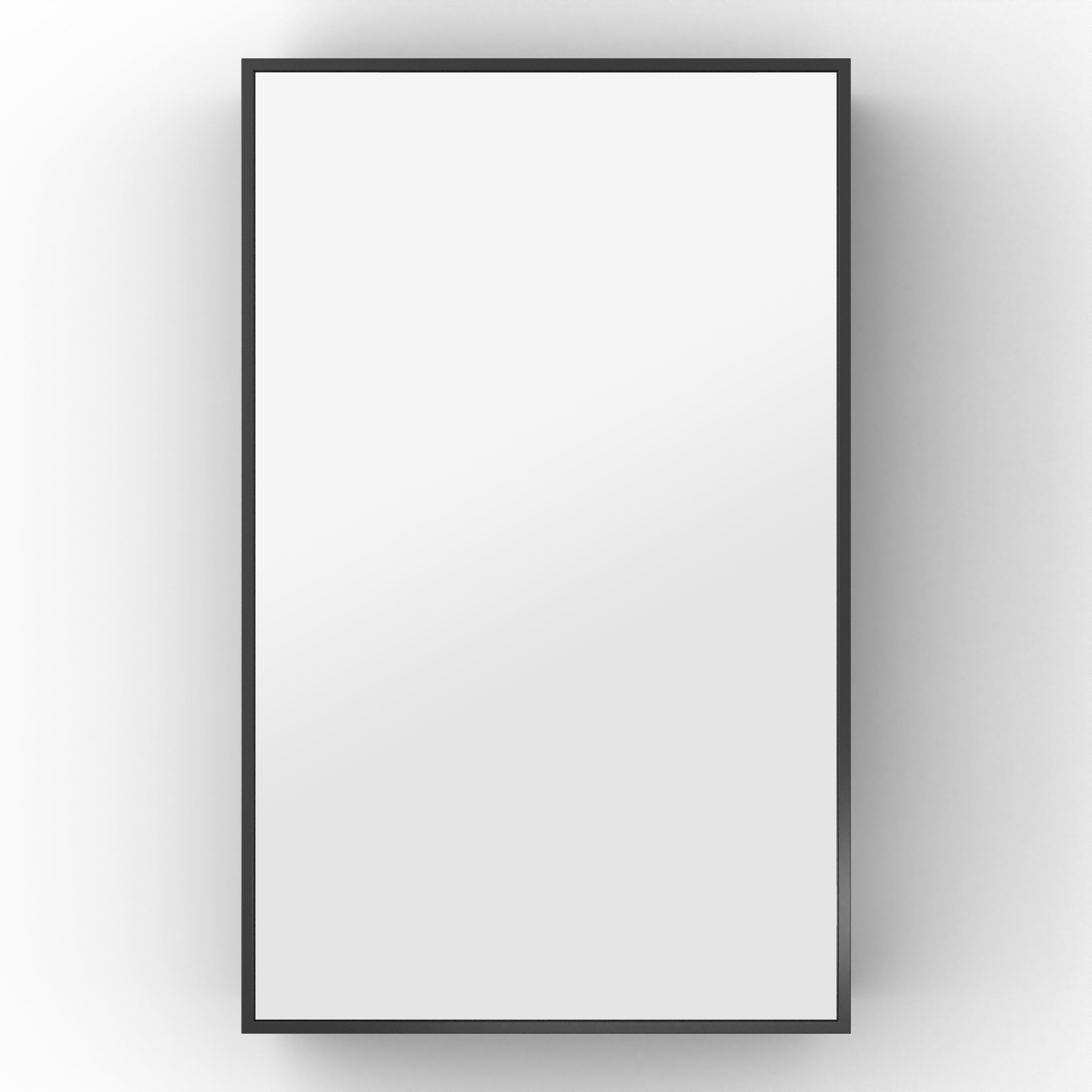 Origins Living Dockside Mirror With Open Shelving 50 Black - 50x80cm