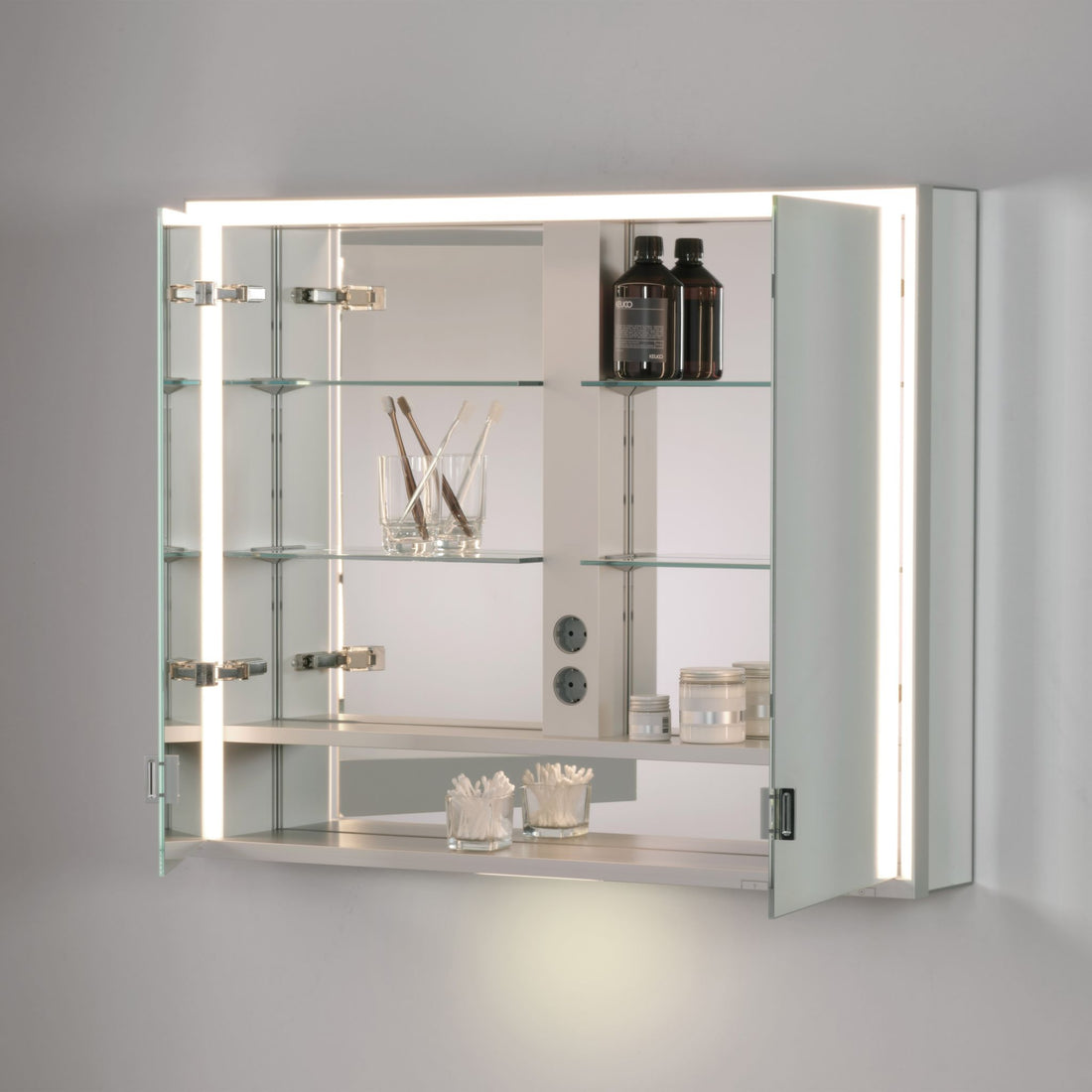 Keuco Royal Lumos Mirror cabinet double-door wall-mounted - full length door