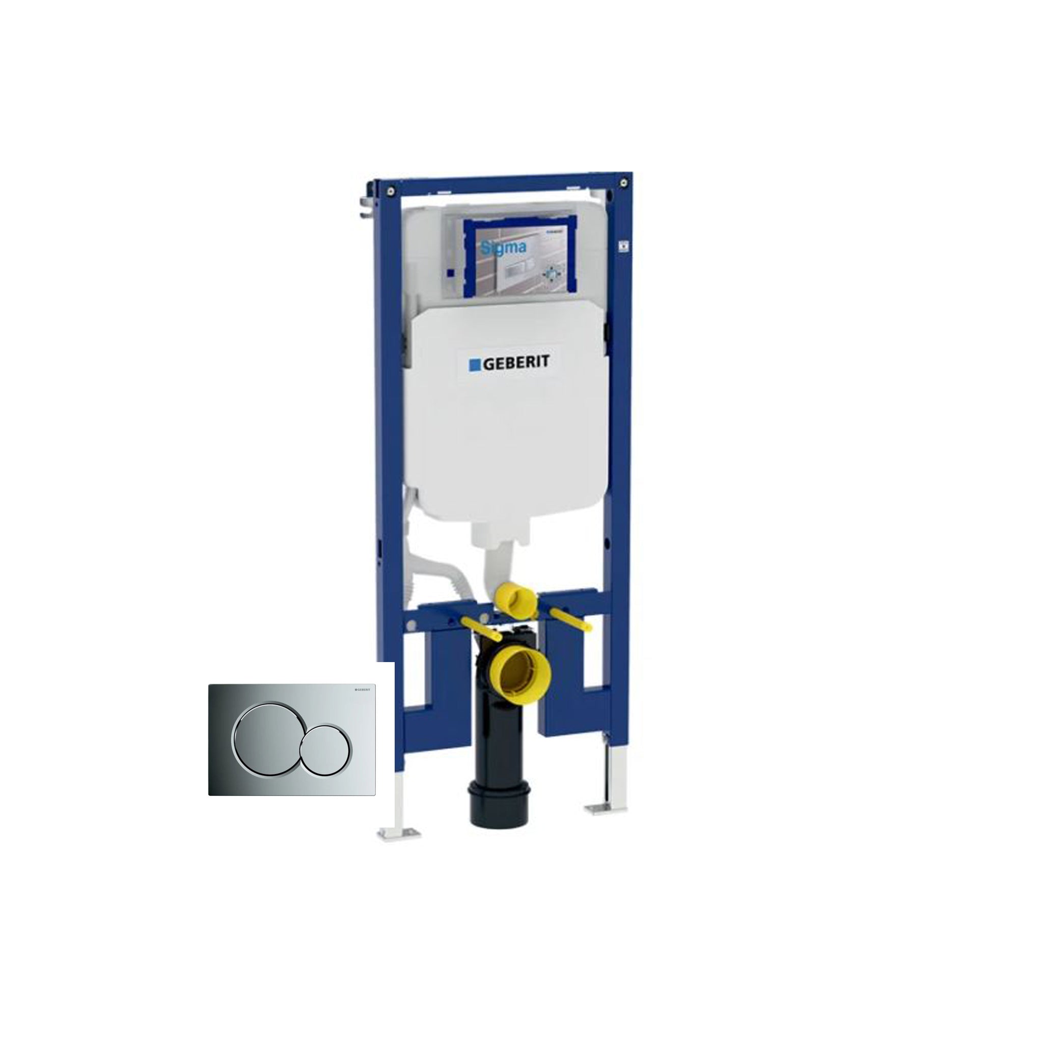 Geberit Duofix Reduced Depth WC Frame with Sigma Cistern for Wall Hung WC (114cm)