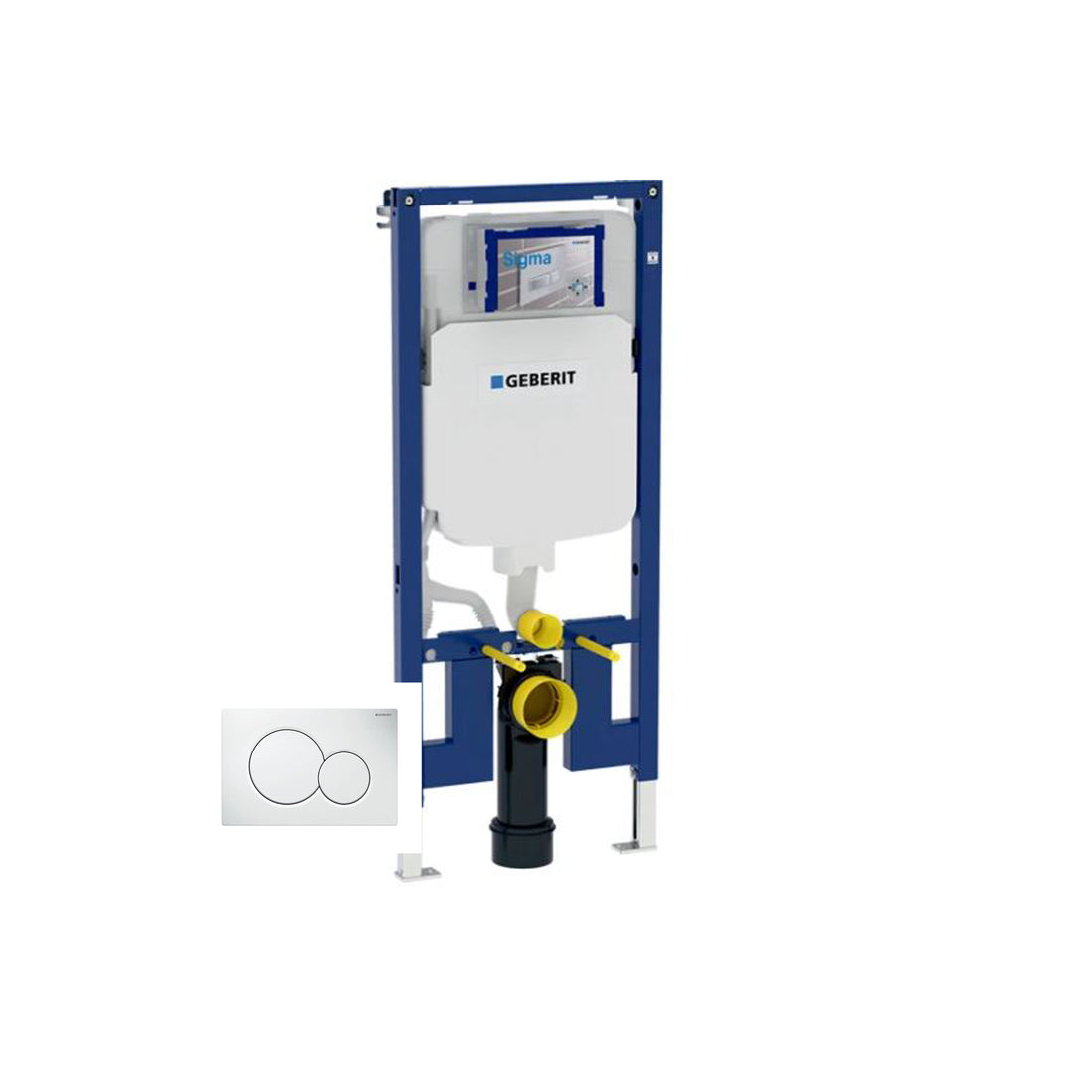 Geberit Duofix Reduced Depth WC Frame with Sigma Cistern for Wall Hung WC (114cm)
