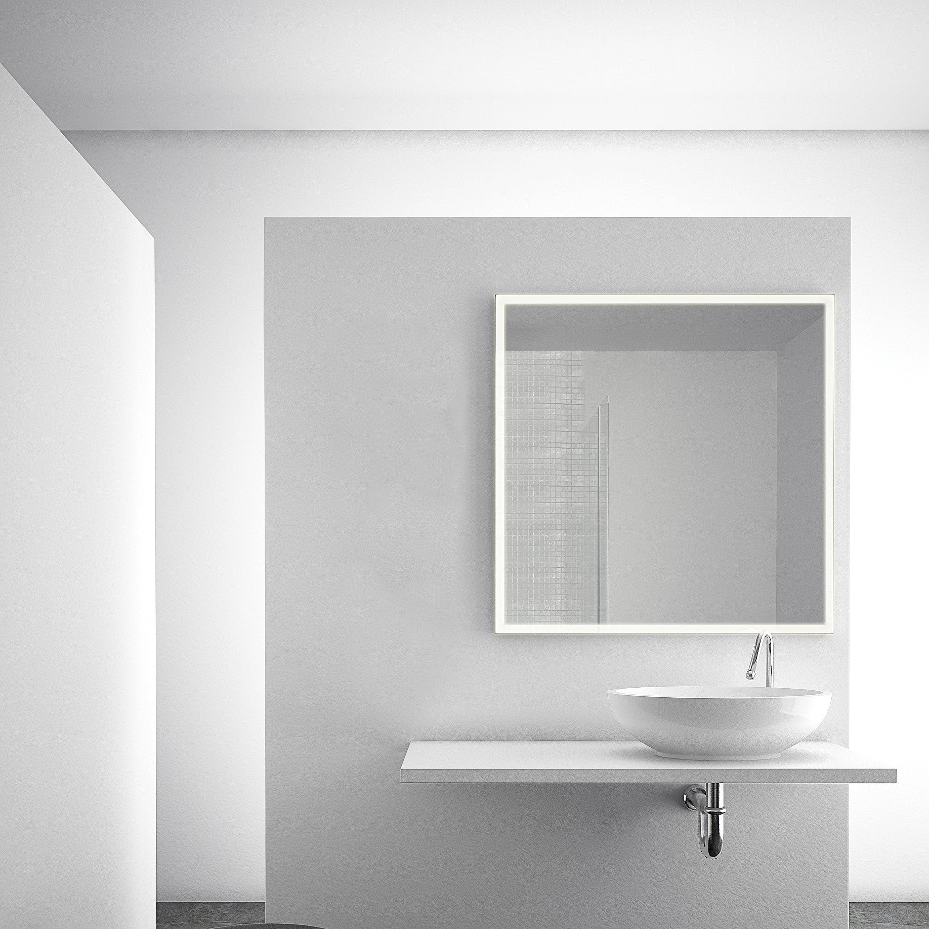 Origins Living Solid Light Mirror 60 - 60x80cm