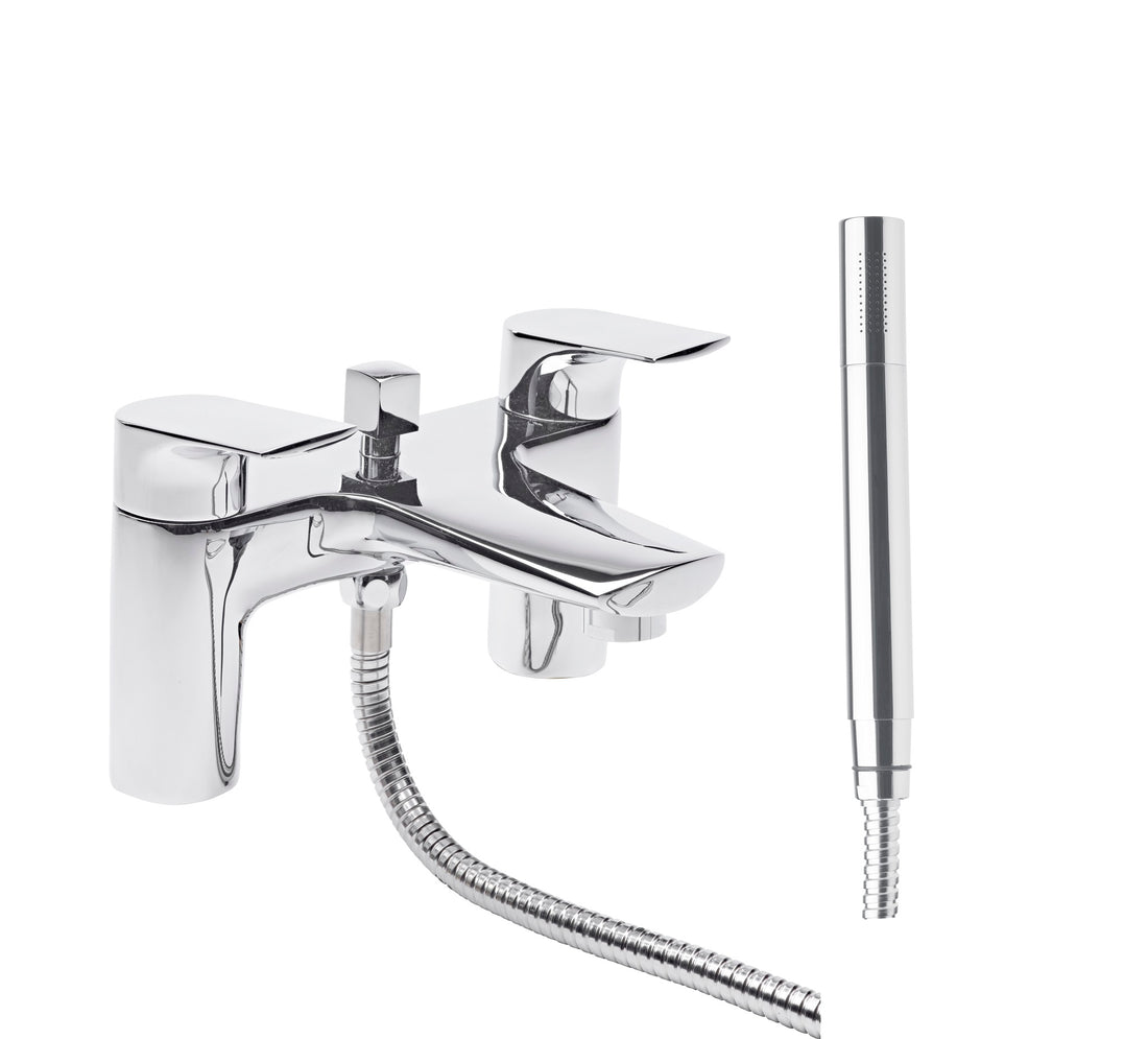 Tavistock Strike Deck Mounted Bath Shower Mixer - Chrome
