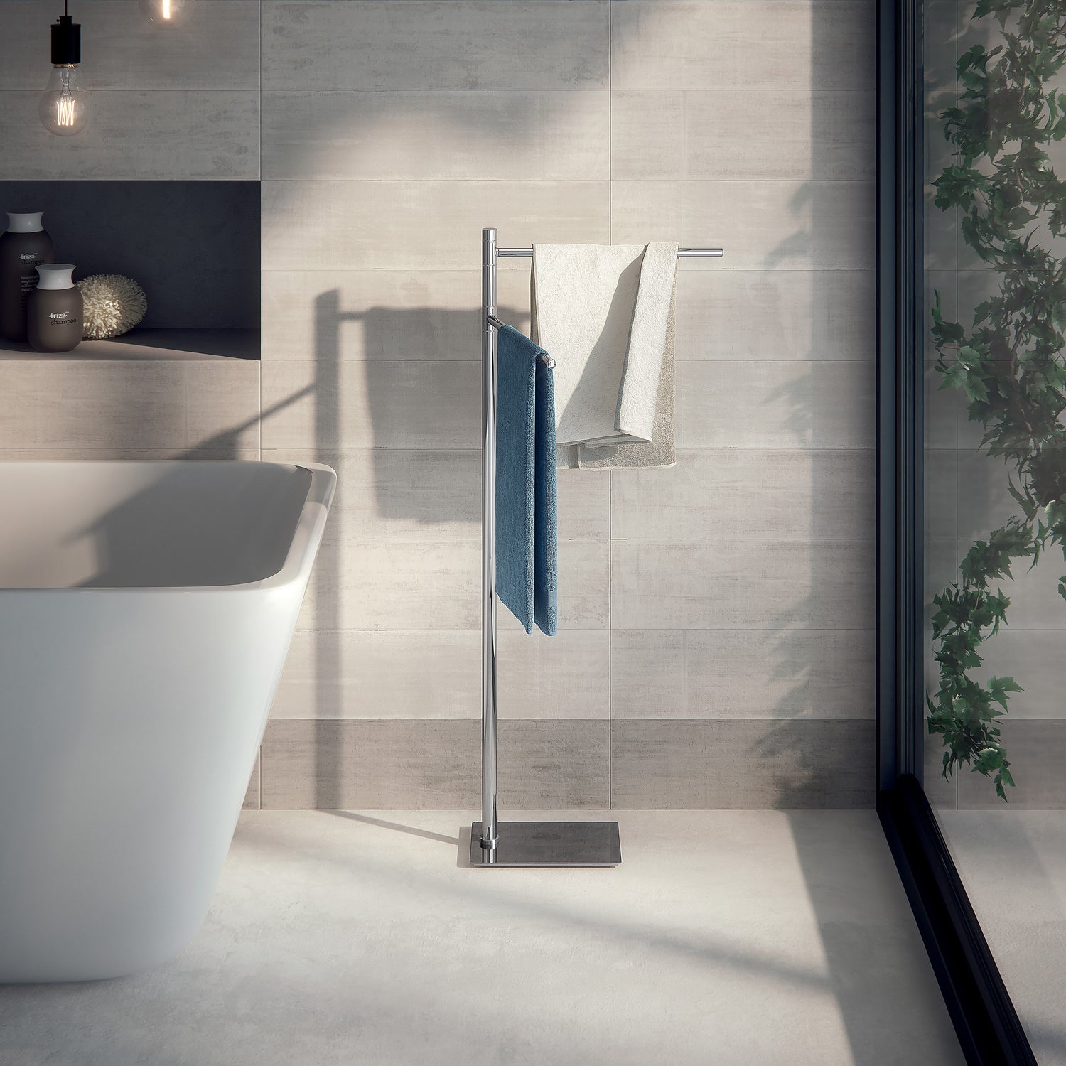 Gedy Trilly Towel Stand - Chrome