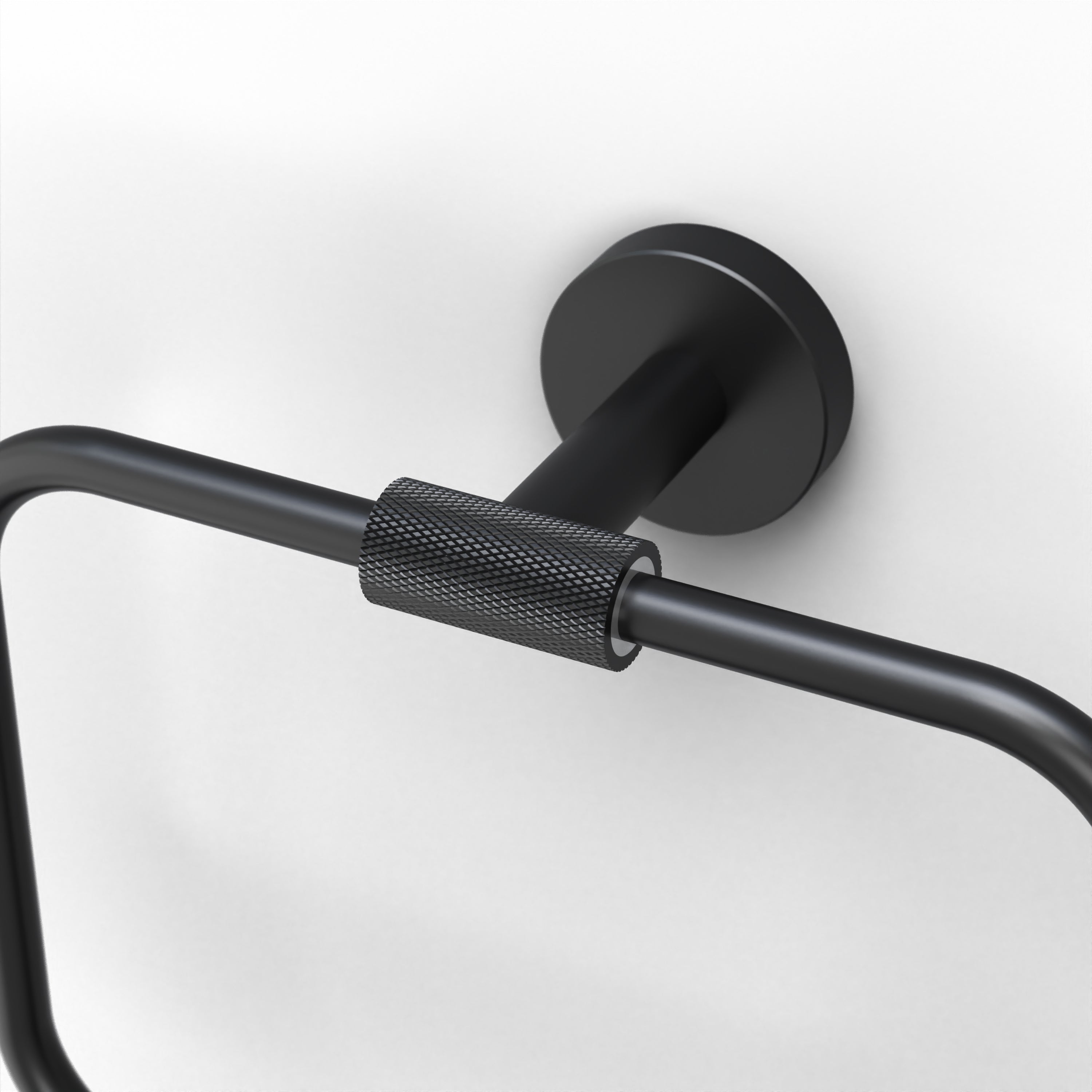 Origins Living Turner Towel Ring - Black