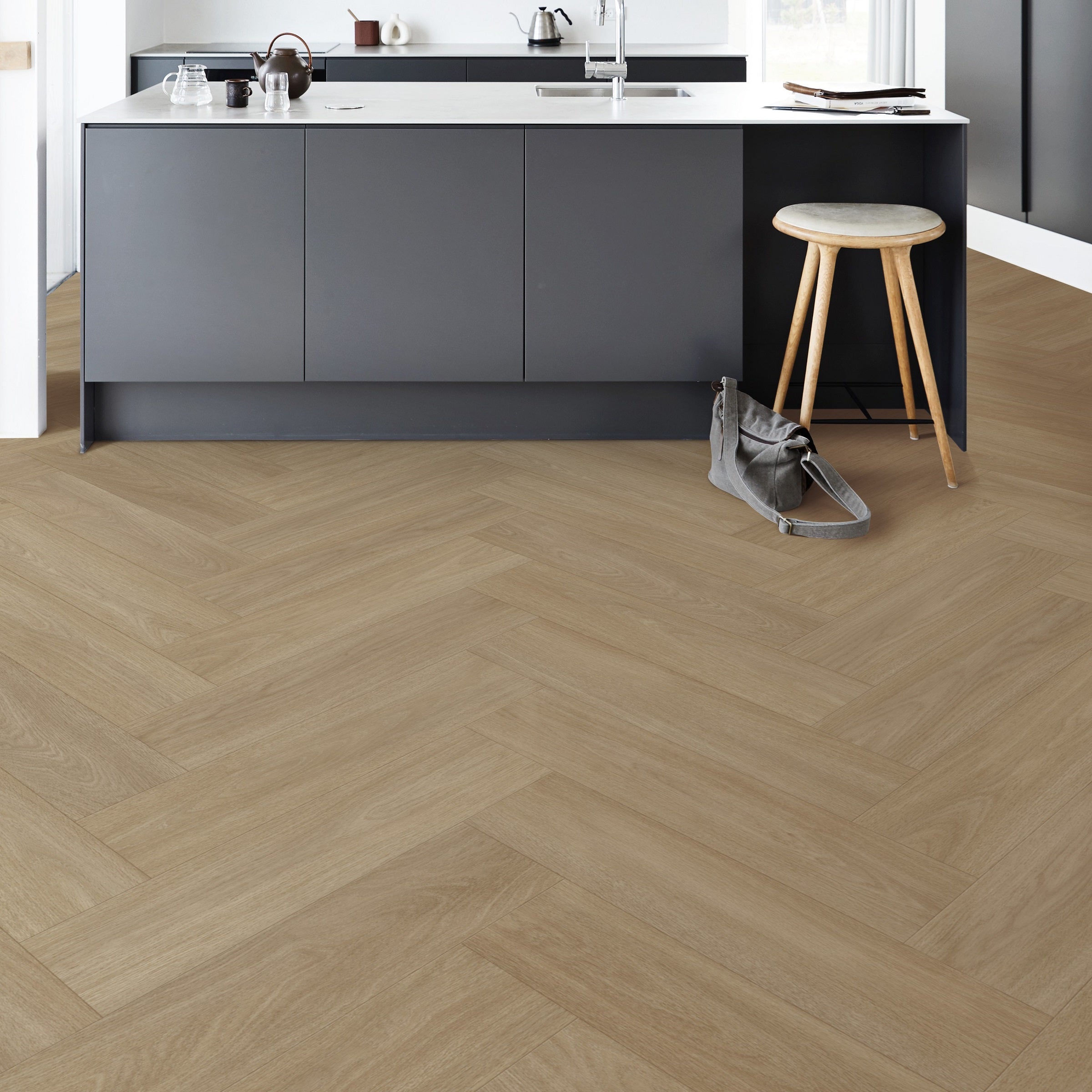 Kompact KlickFloor - Herringbone Virentes Oak (0.8M2)