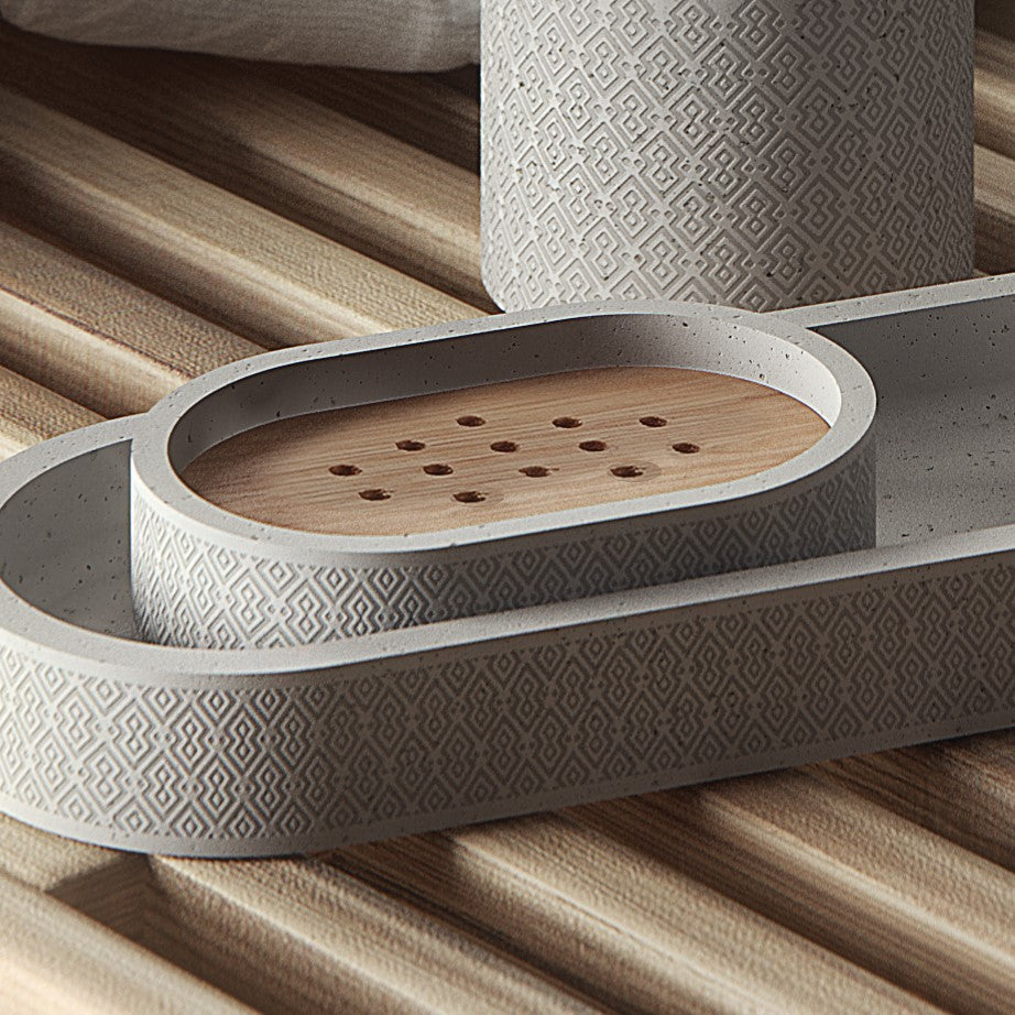 Gedy Afrodite Soap Dish - Warm Grey