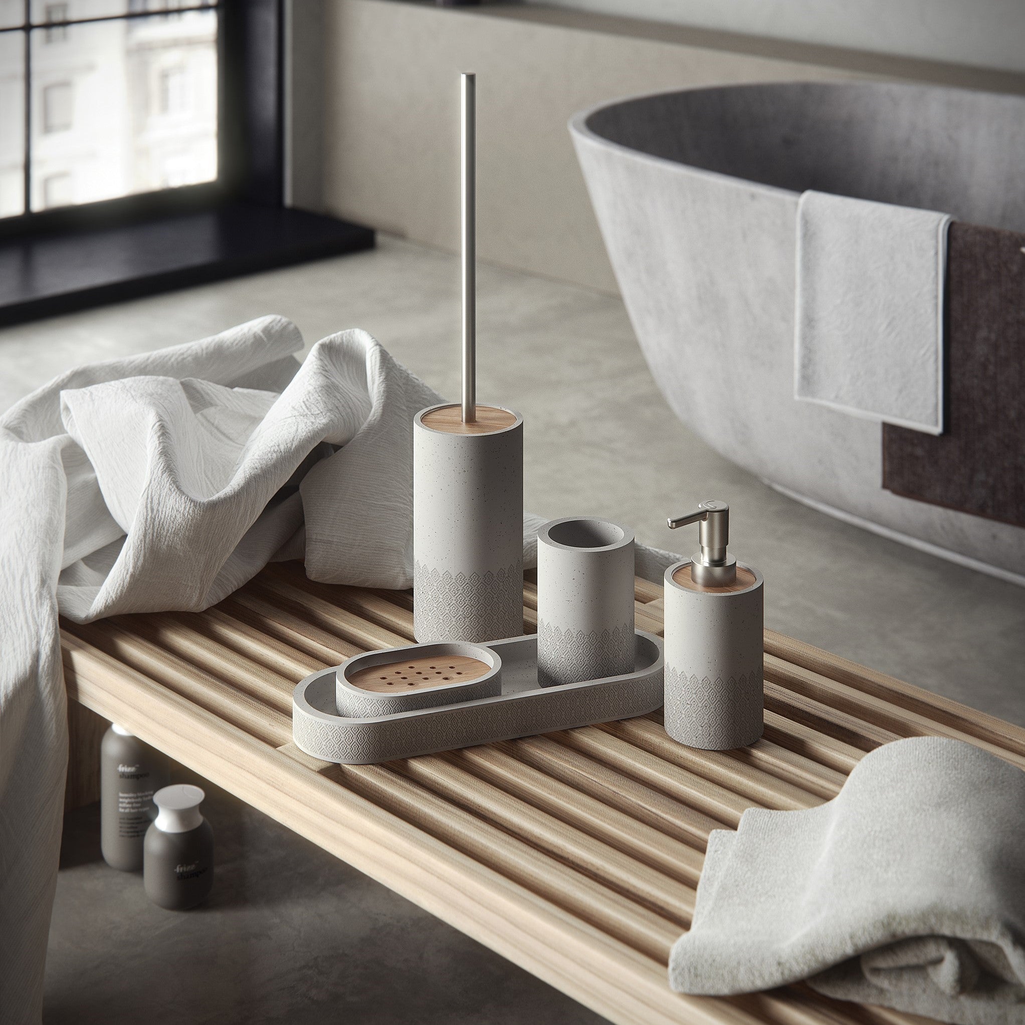 Gedy Afrodite Soap Dispenser - Warm Grey