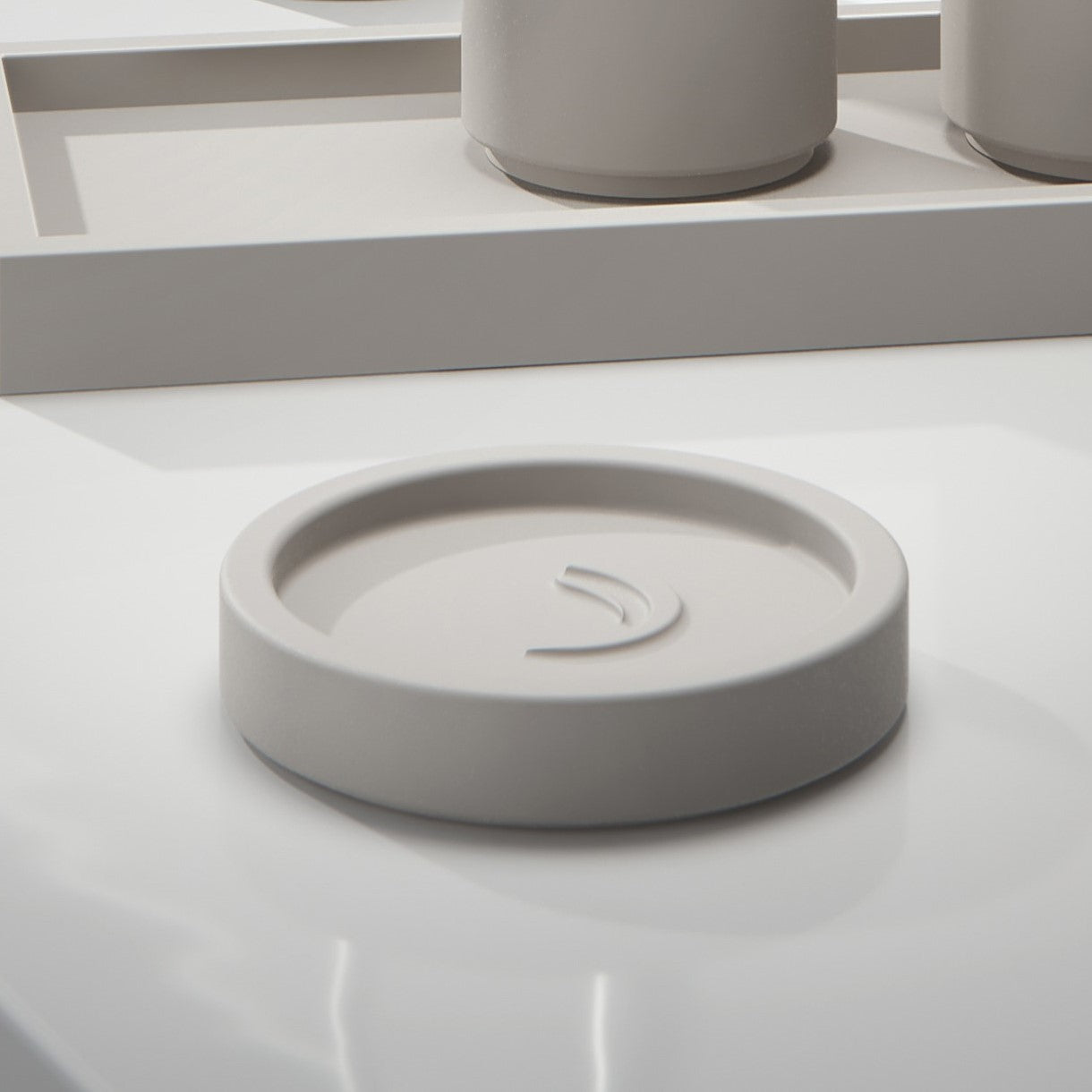 Gedy Giunone Soap Dish - Warm Grey