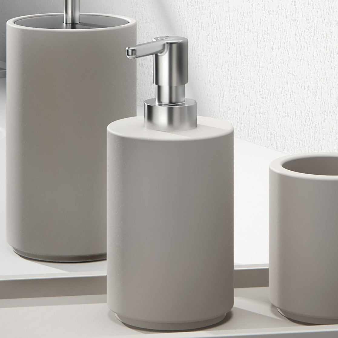 Gedy Giunone Soap Dispenser - Warm Grey