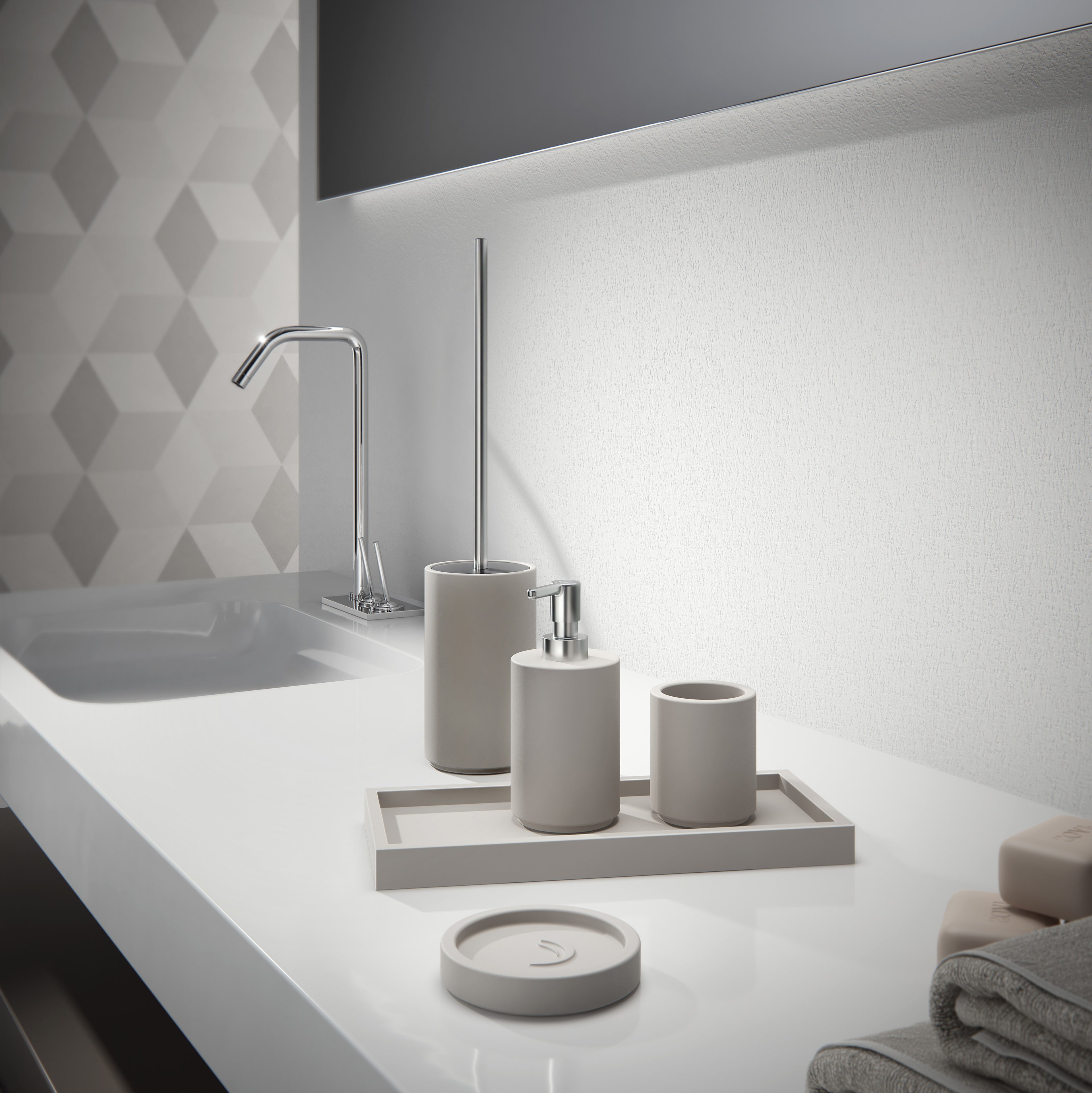 Gedy Giunone Tray - Warm Grey