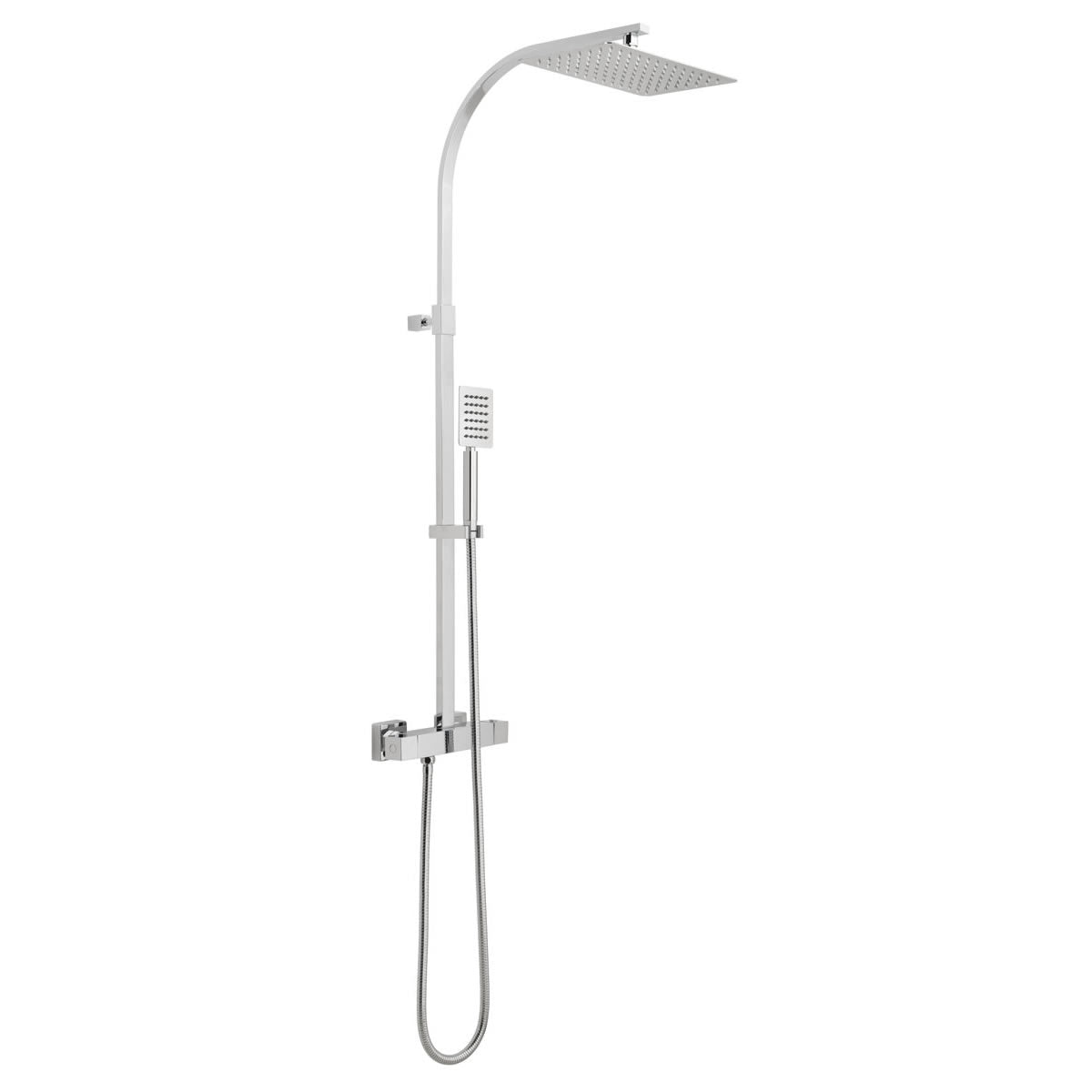 Vado Velo Aquablade Square Thermostatic Dual Outlet Shower Valve