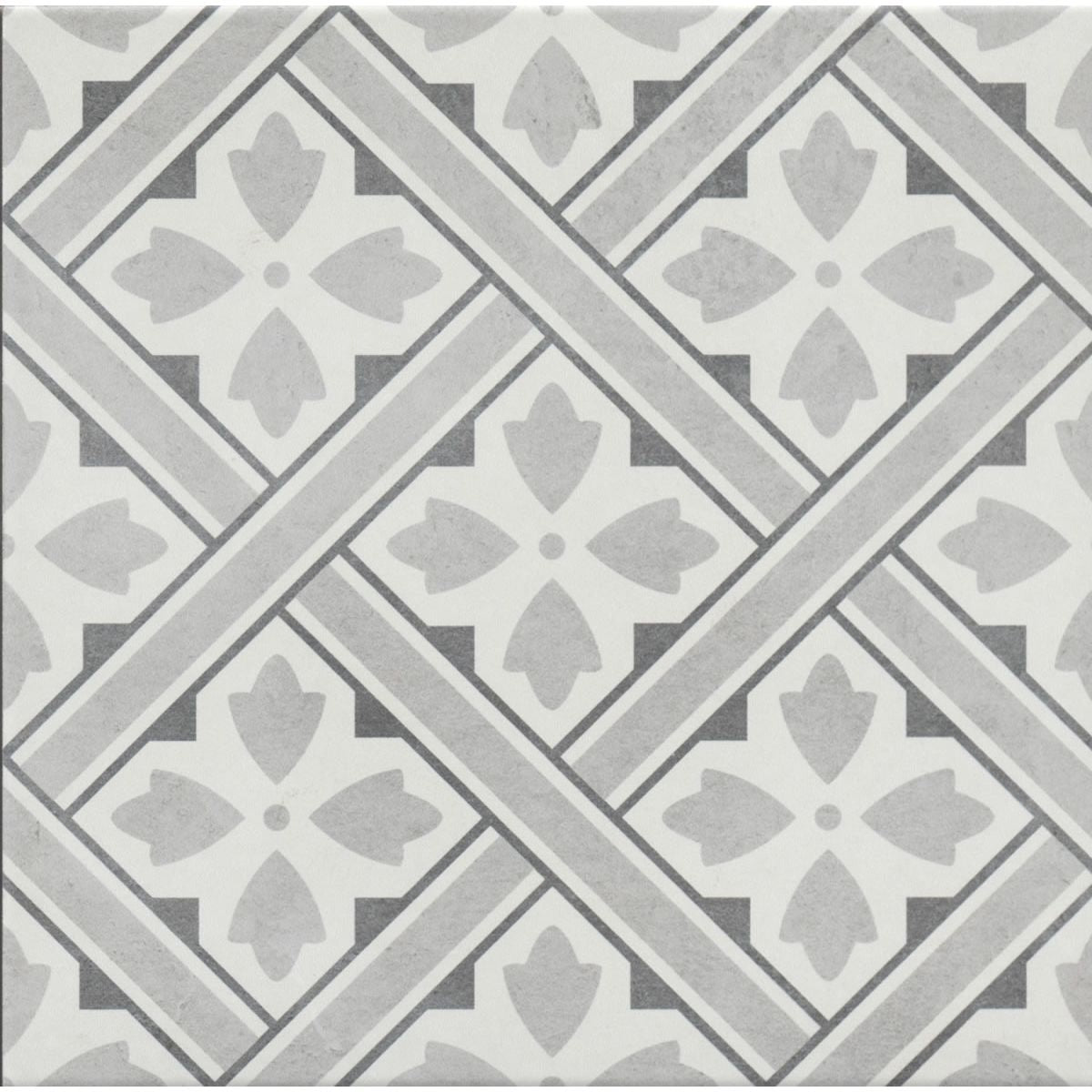 Dorcester Grey Porcelain Floor Tile - 33 x 33cm
