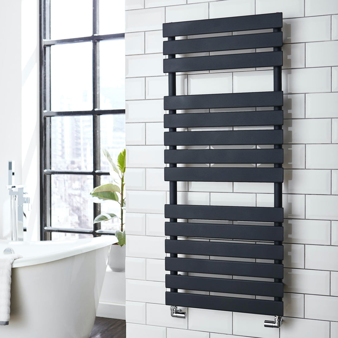 Pacific Matt Anthracite Designer Towel Radiator