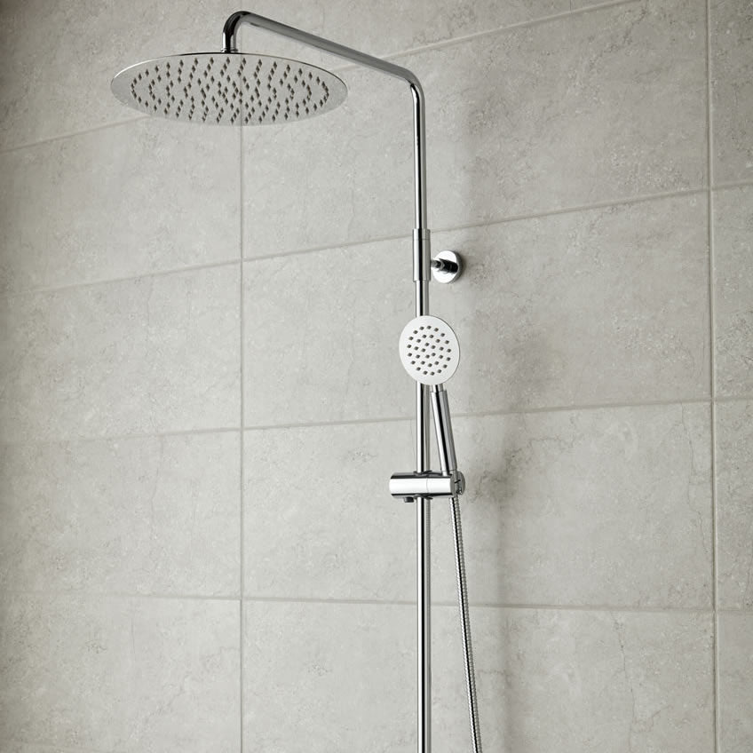 Vado Velo Aquablade Round Thermostatic Dual Outlet Shower Valve