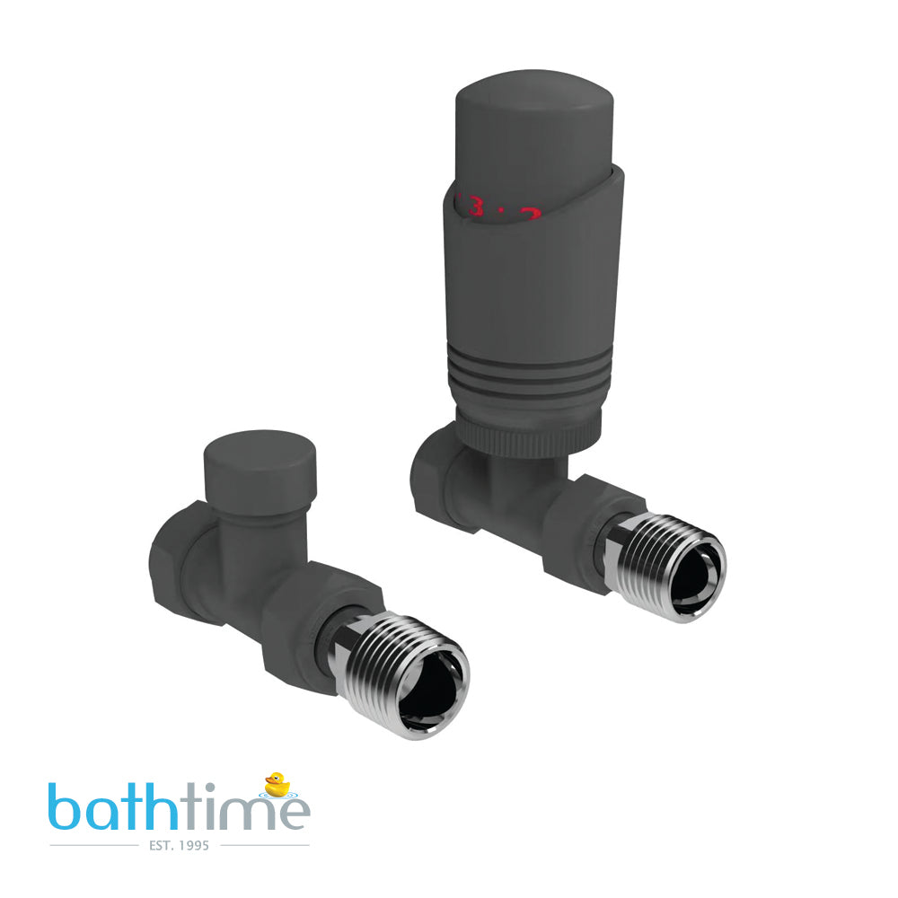 Chrome Straight Ladder Towel Radiator (1800mm High) - Various Widths