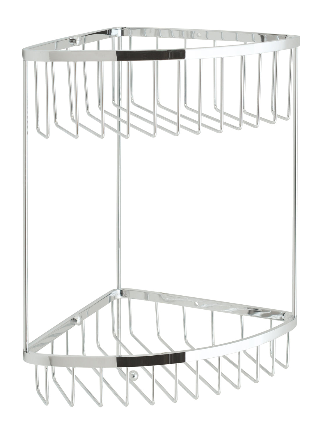 Vado Basket Large Double Triangular Corner with integral Hook Wall Mounted
