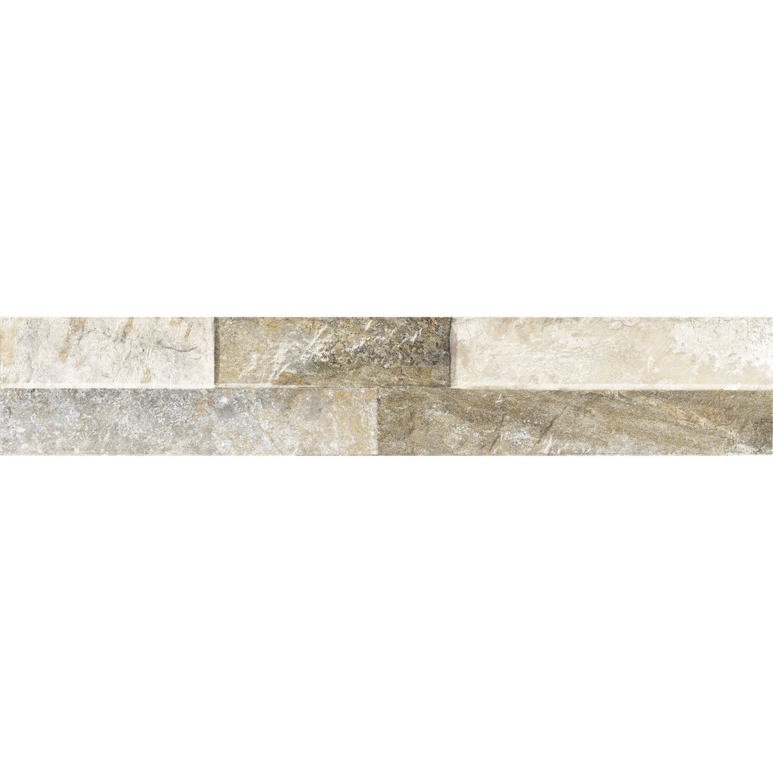 Chariot Beige Décor Wall Tile - 8 x 44.25cm