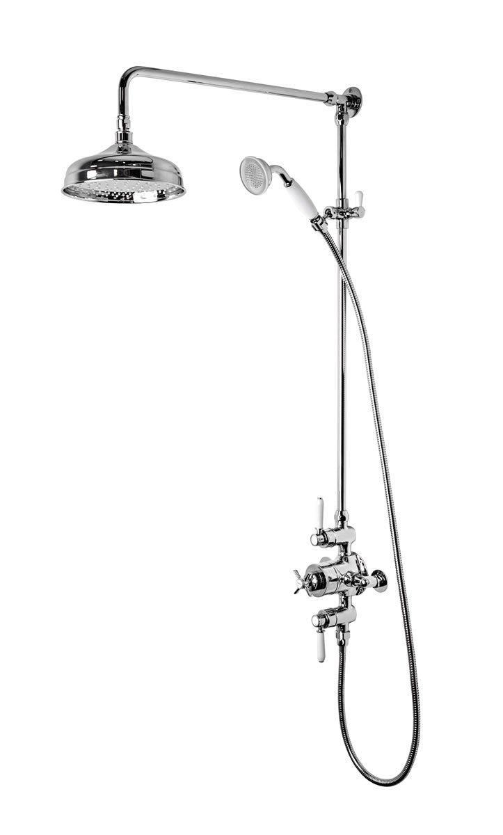 Tavistock Cheltenham Exposed Shower System with Fixed Head and Handset