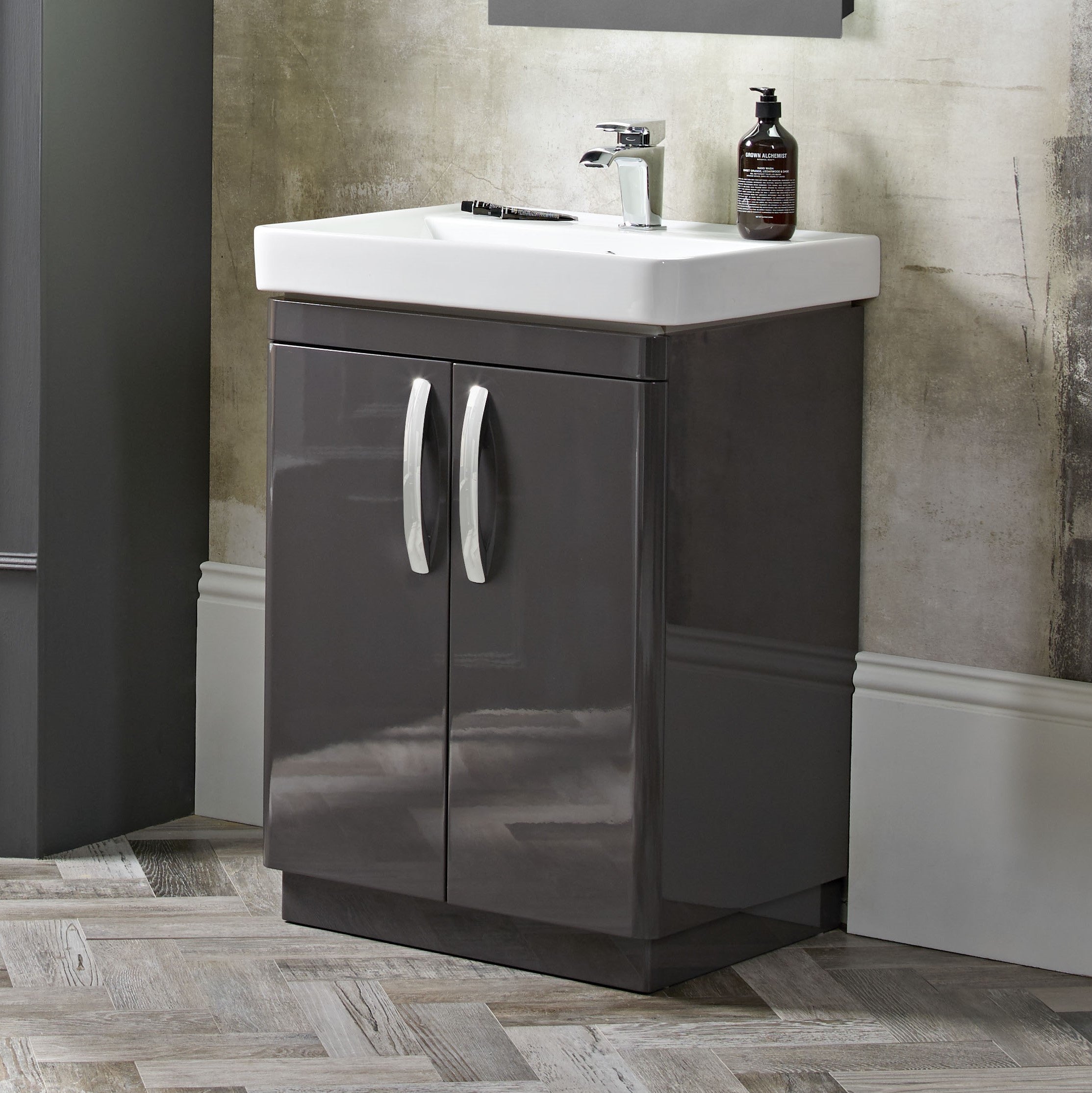 Tavistock Compass 600mm Floor reaching Unit & Basin - Various Colours CM600FC