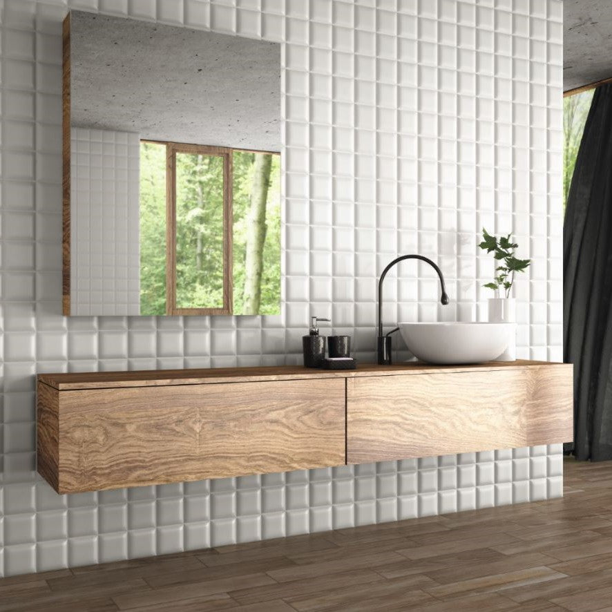 Rubel Blanco Wall Tile - 33 x 33cm