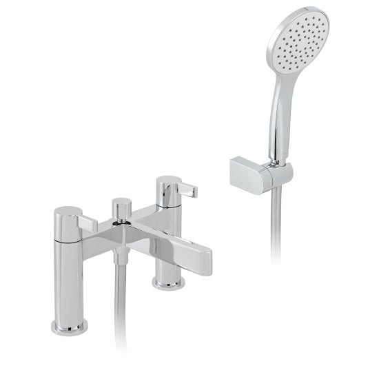 Vado Edit 2 Hole Bath Shower Mixer Deck Mounted with Shower Kit
