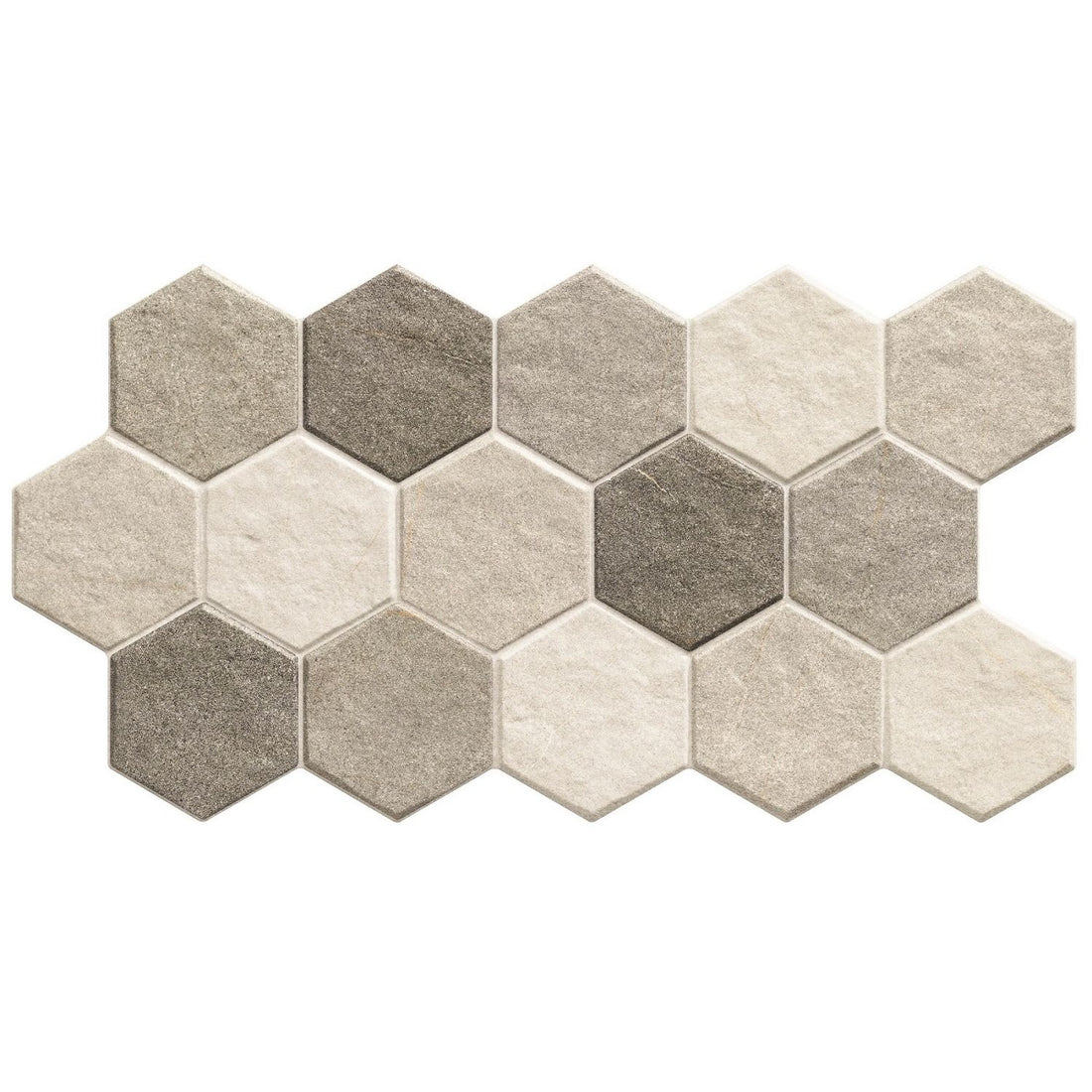 Cincinnati HEX Frost Décor Wall Tile - 26.5 x 51cm