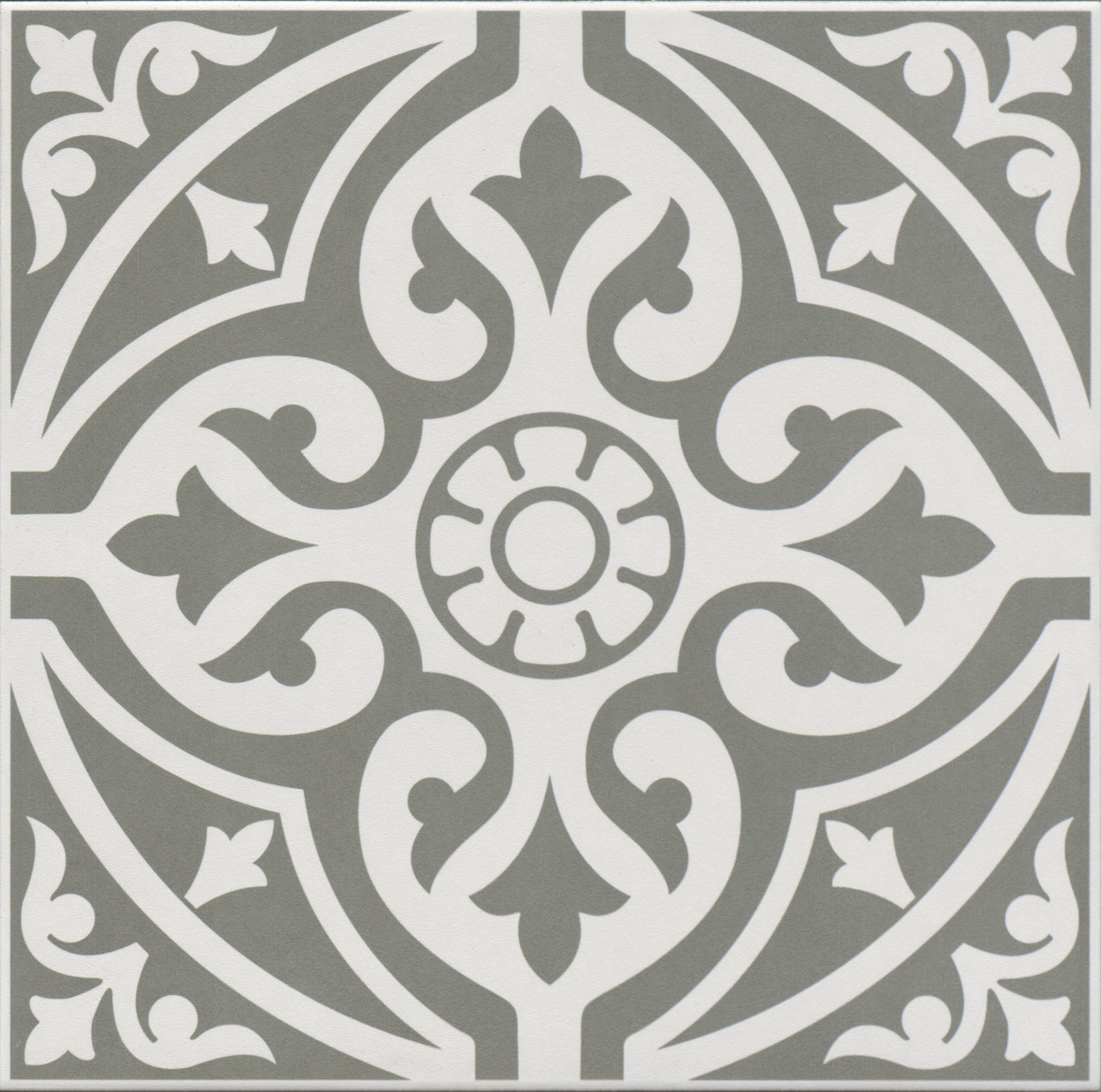 Edward Grey Floor Tile - 33 x 33cm