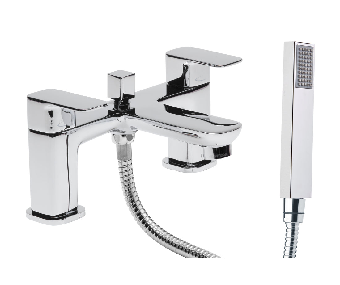 Tavistock Haze Deck Mounted Bath Shower Mixer