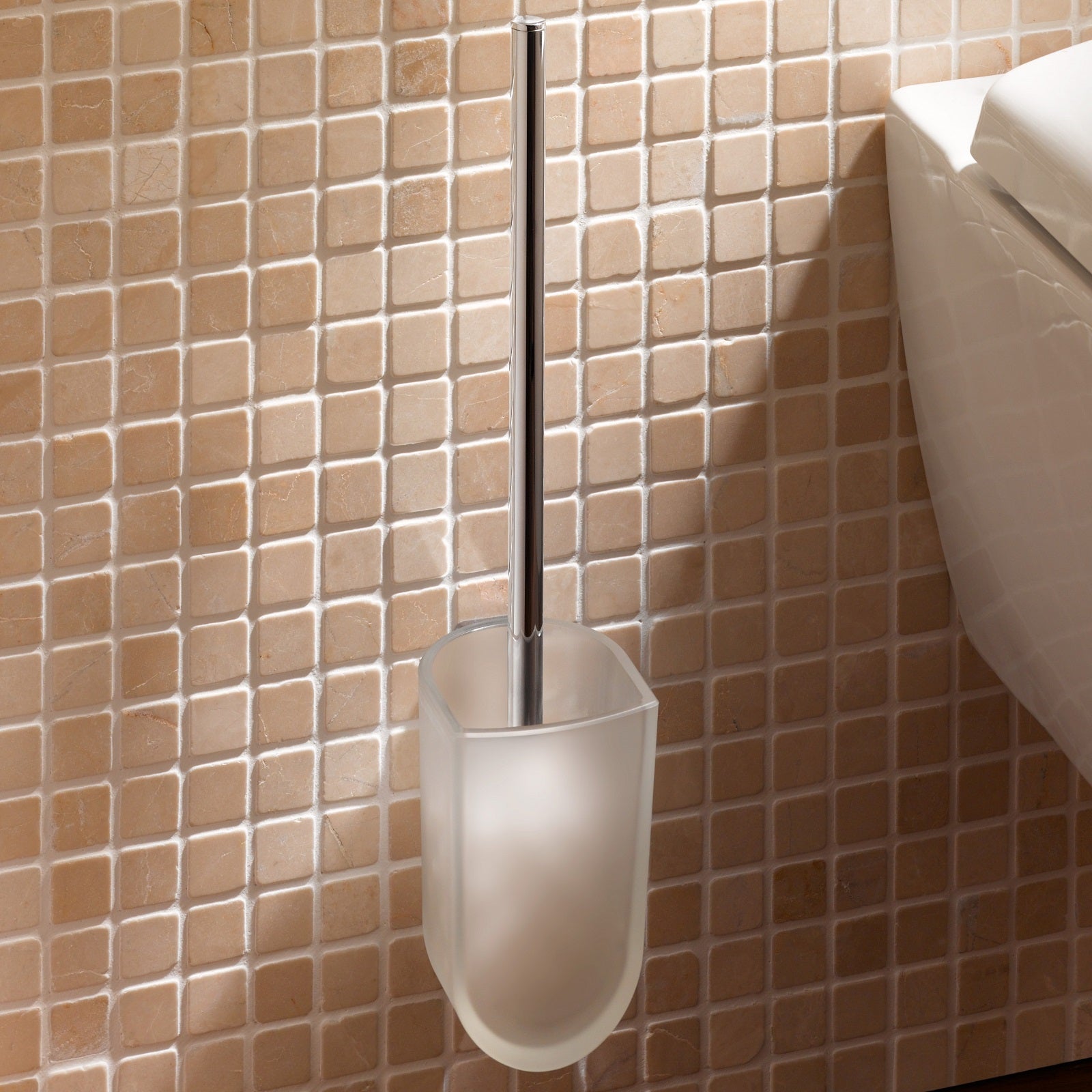 Keuco Elegance Toilet Brush Set with Glass Insert