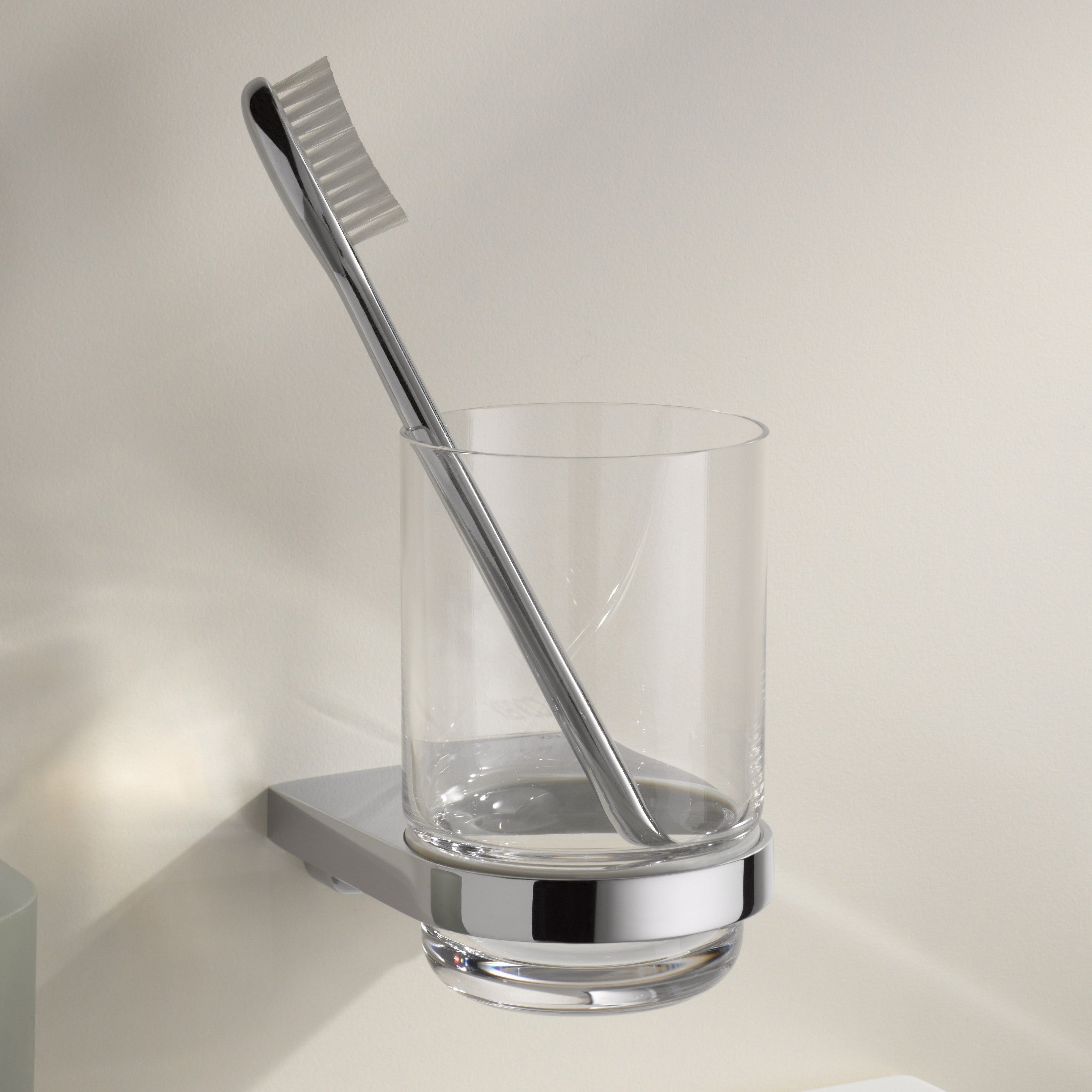 Keuco Moll Tumbler Holder with Crystal-Glass Tumbler