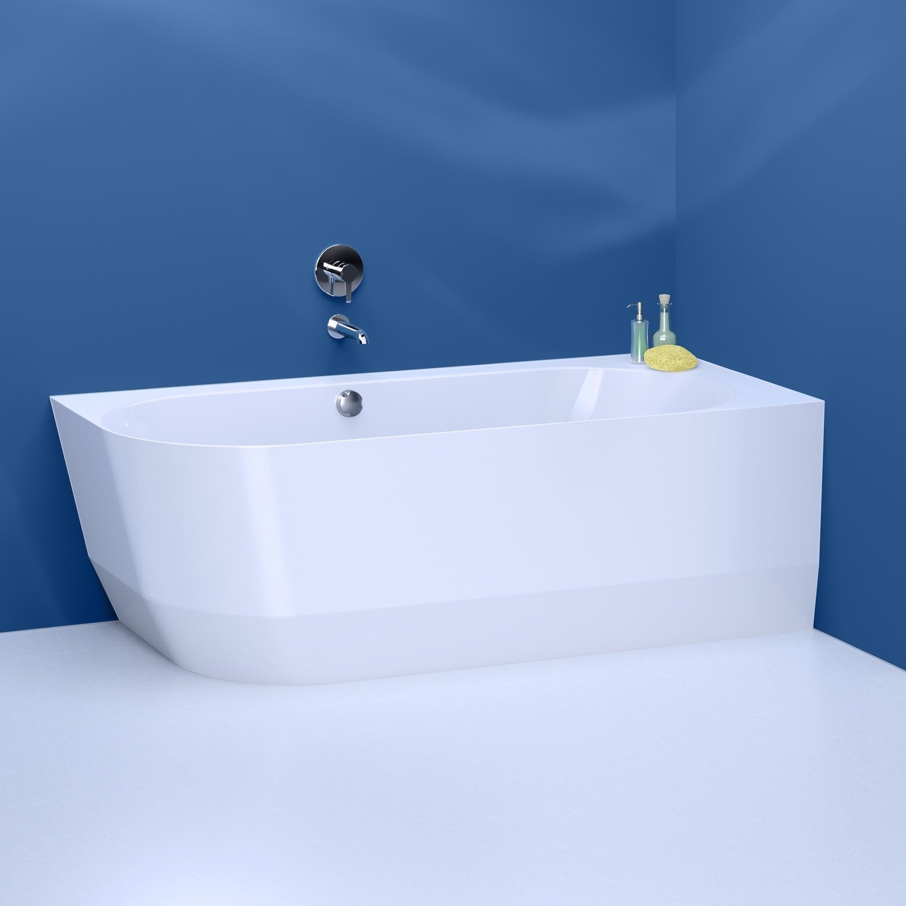Laufen Pro Corner Back-to-Wall Bath