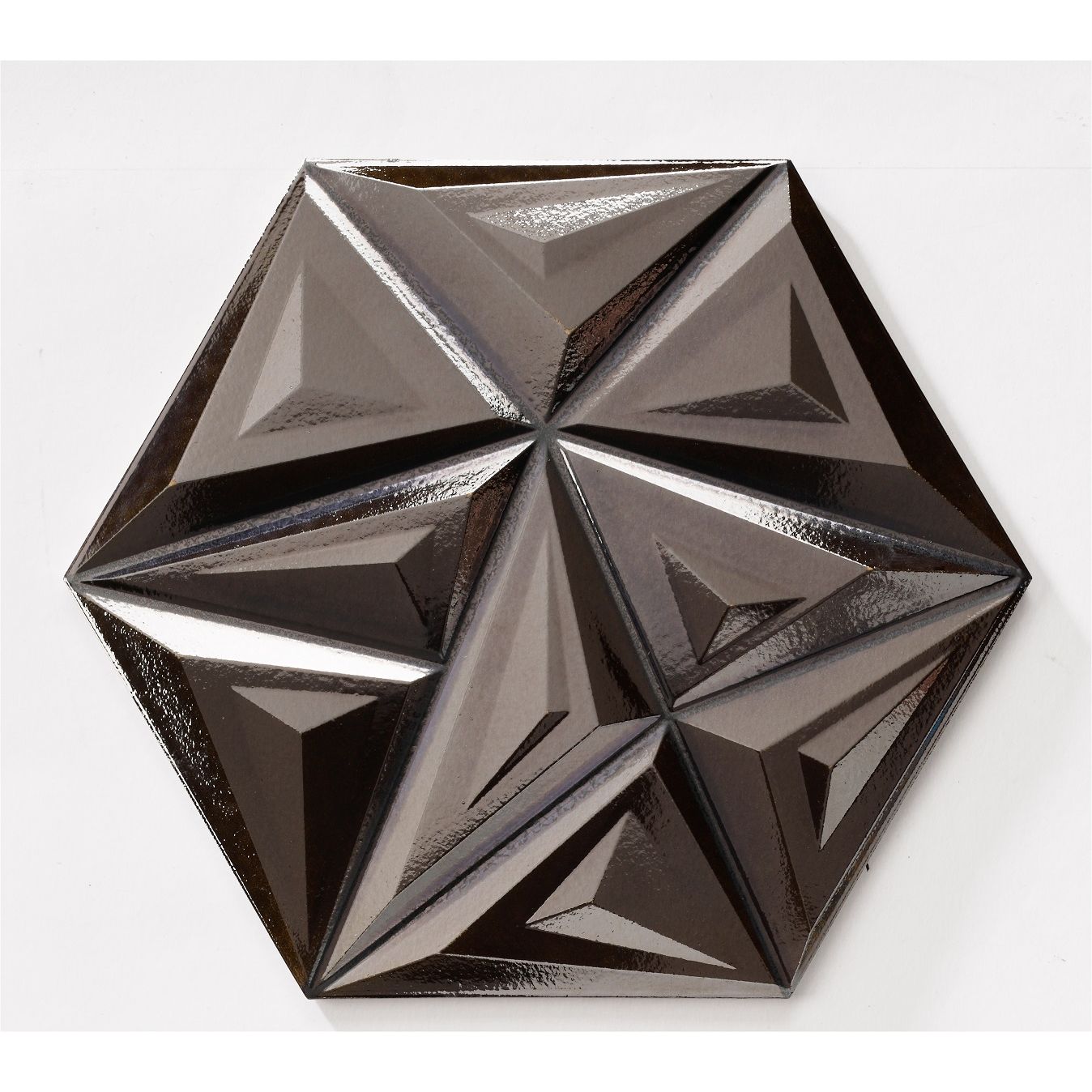 Cara Metal Black Décor Wall Tile - 28.5 x 33cm