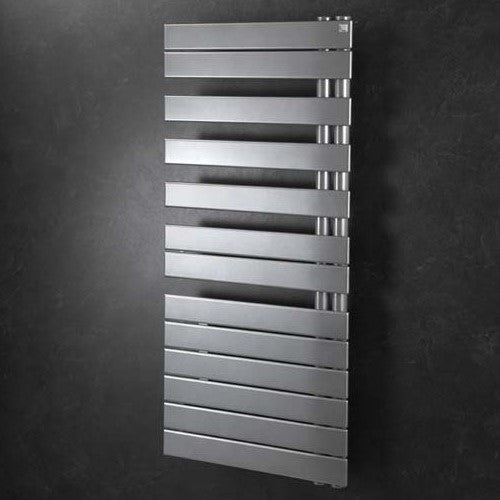 Zehnder Roda Spa Asymmetrical Titane Towel Radiator - Left Hand