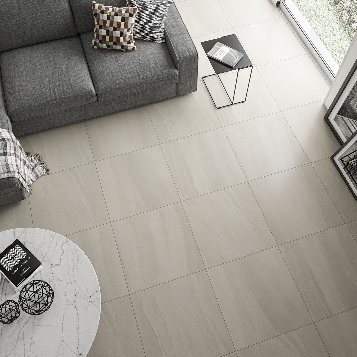 Sapelle Floor Tile (Grey or White) - 60 x 60cm
