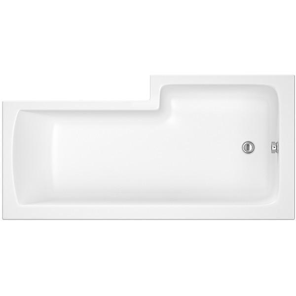 Santana L-Shaped Shower Bath - Left Hand (1500 x 850 x 700)