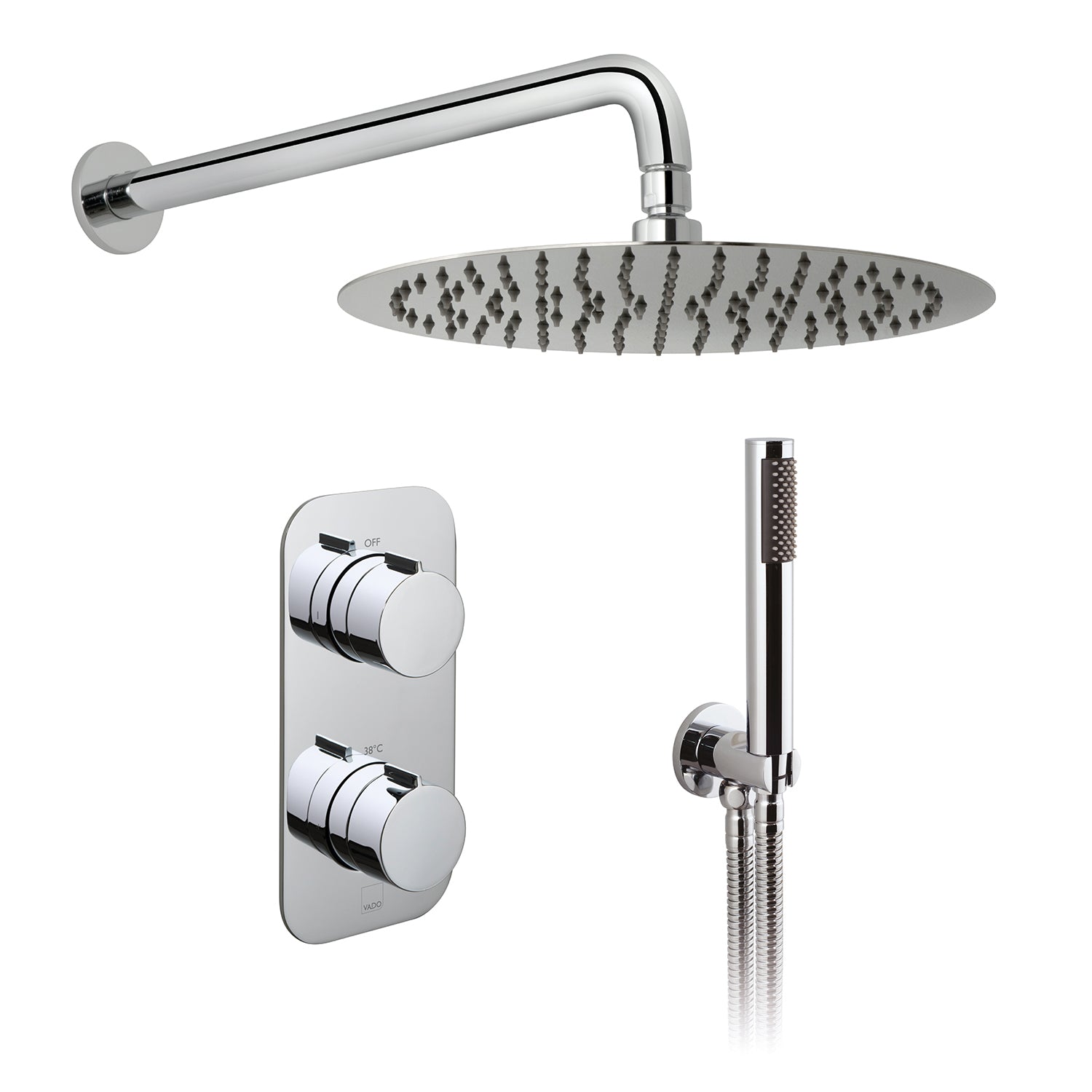 Vado Tablet Altitude 2 Outlet Thermostatic Shower Valve Kit