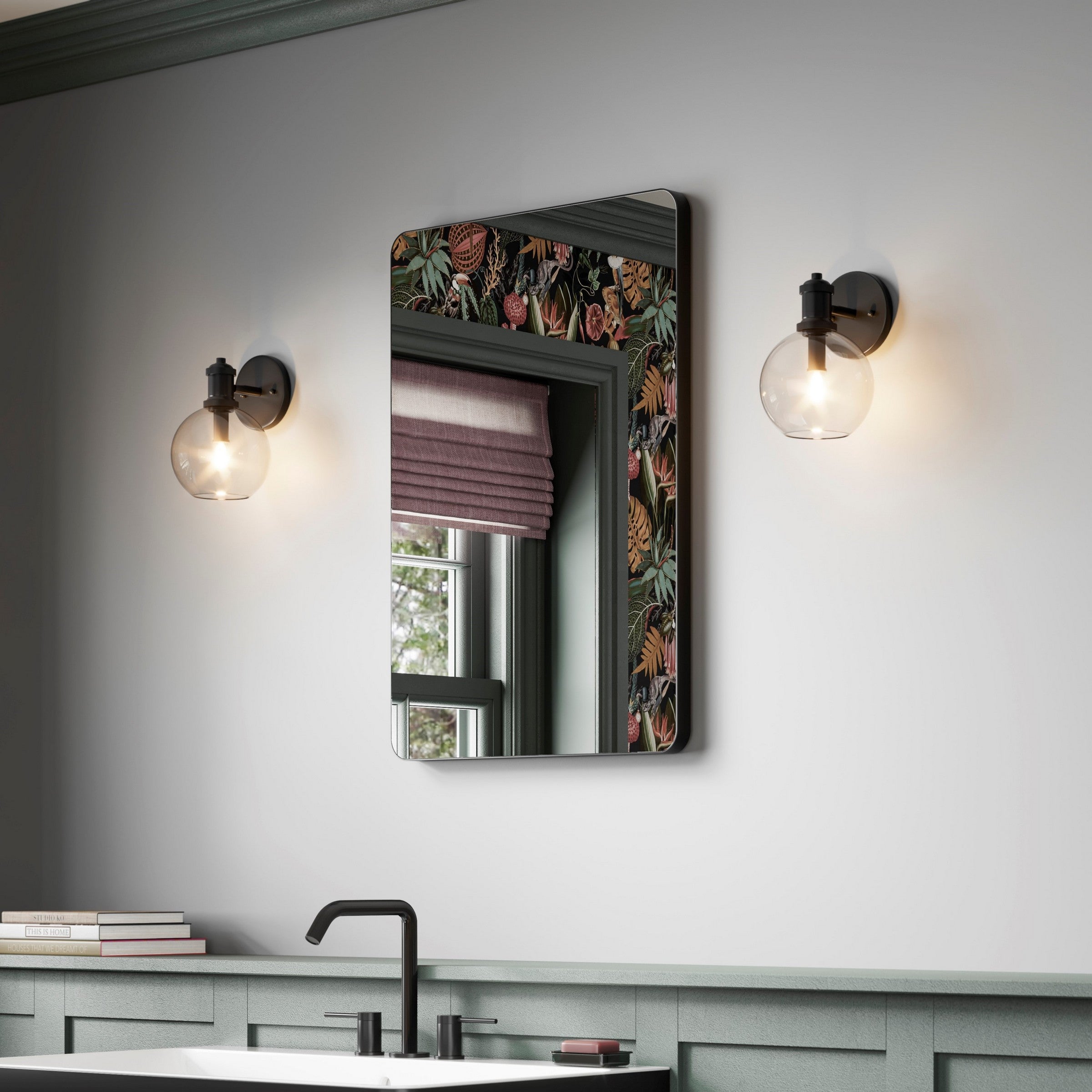 HIB Trim Curve 50 Mirror - Black