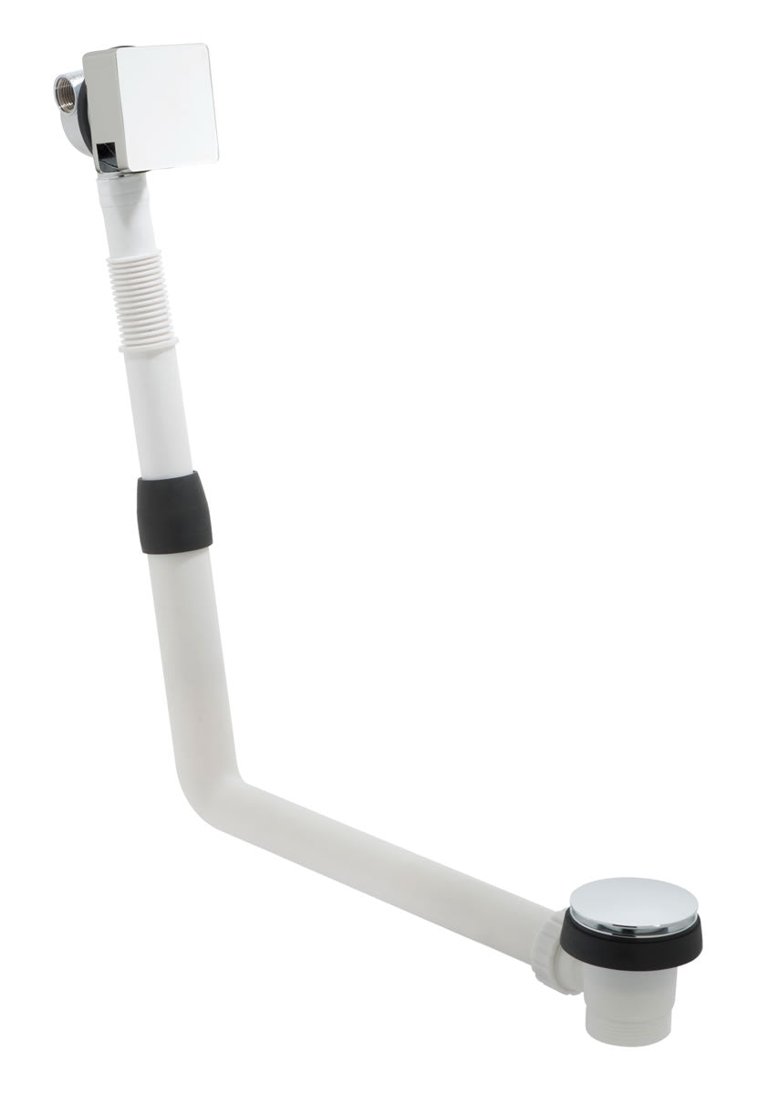 Vado Square Bath Filler Waste with Clic-Clac Operation