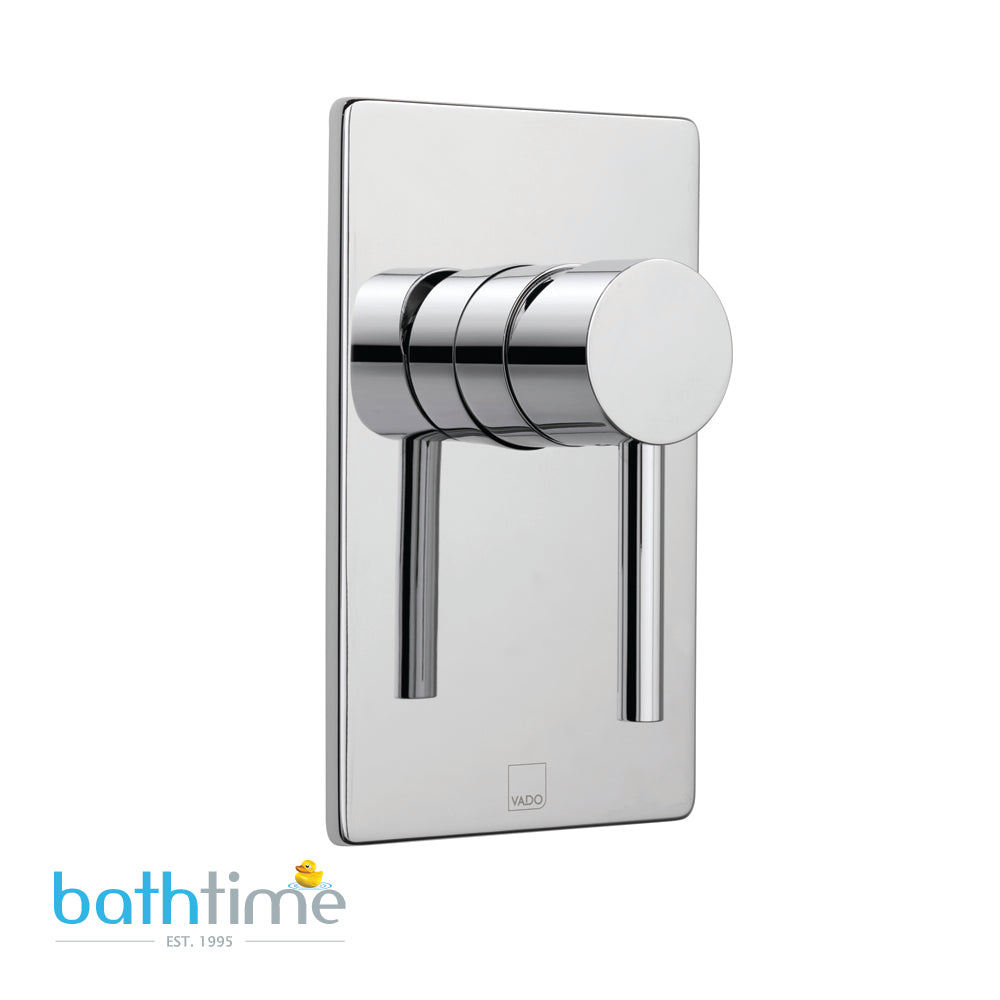 Vado Zoo 1 Outlet Single Lever Concealed Manual Valve Rectangular Backplate