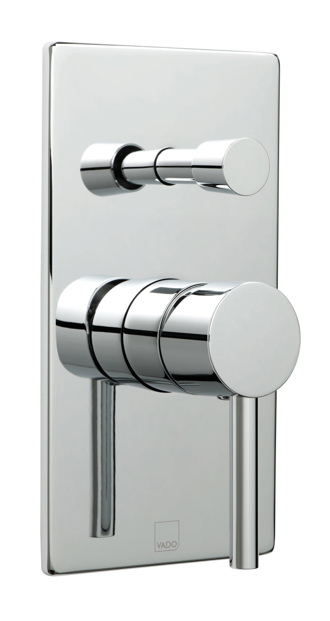 Vado Zoo 2 Outlet Single Lever Concealed Manual Valve with Diverter Rectangular Backplate