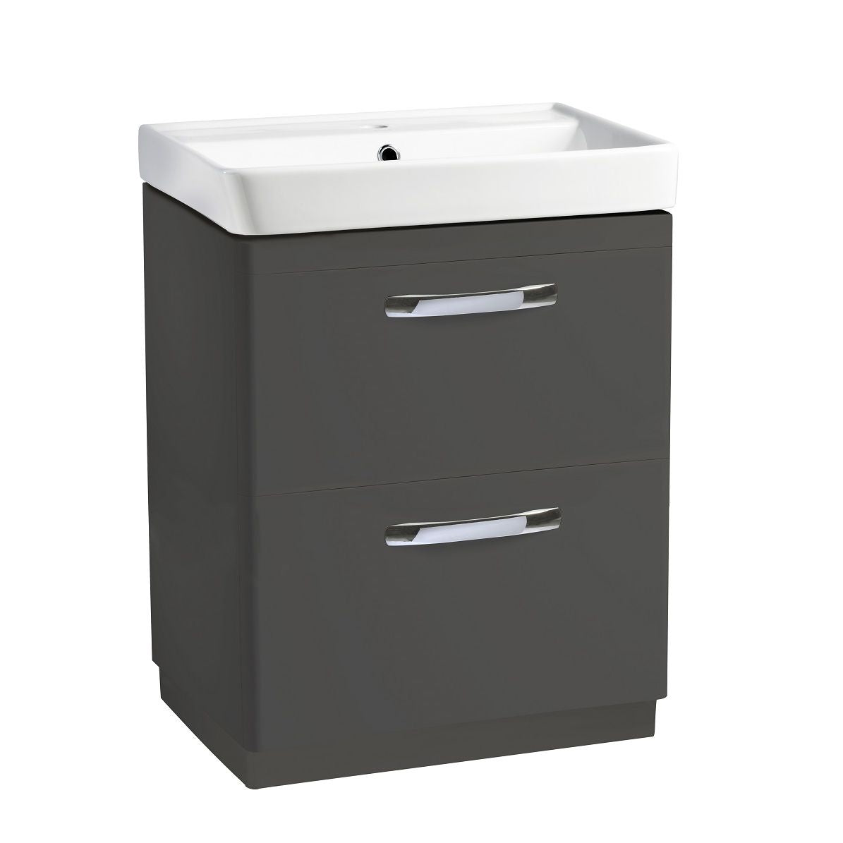 Tavistock Compass 600mm Double Drawer Floor reaching Unit & Basin - Various Colours