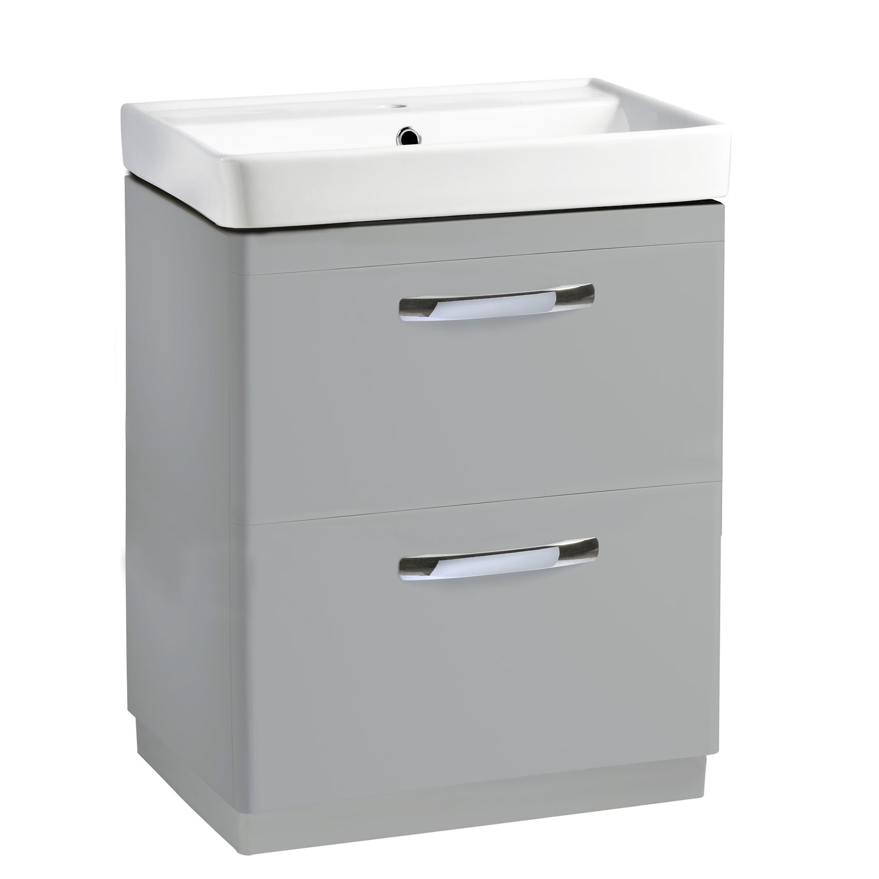 Tavistock Compass 600mm Double Drawer Floor reaching Unit & Basin - Various Colours