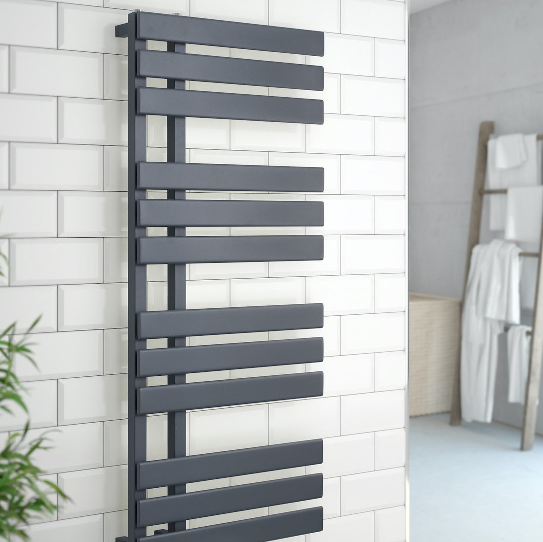 Ortega Anthracite Designer Towel Radiator
